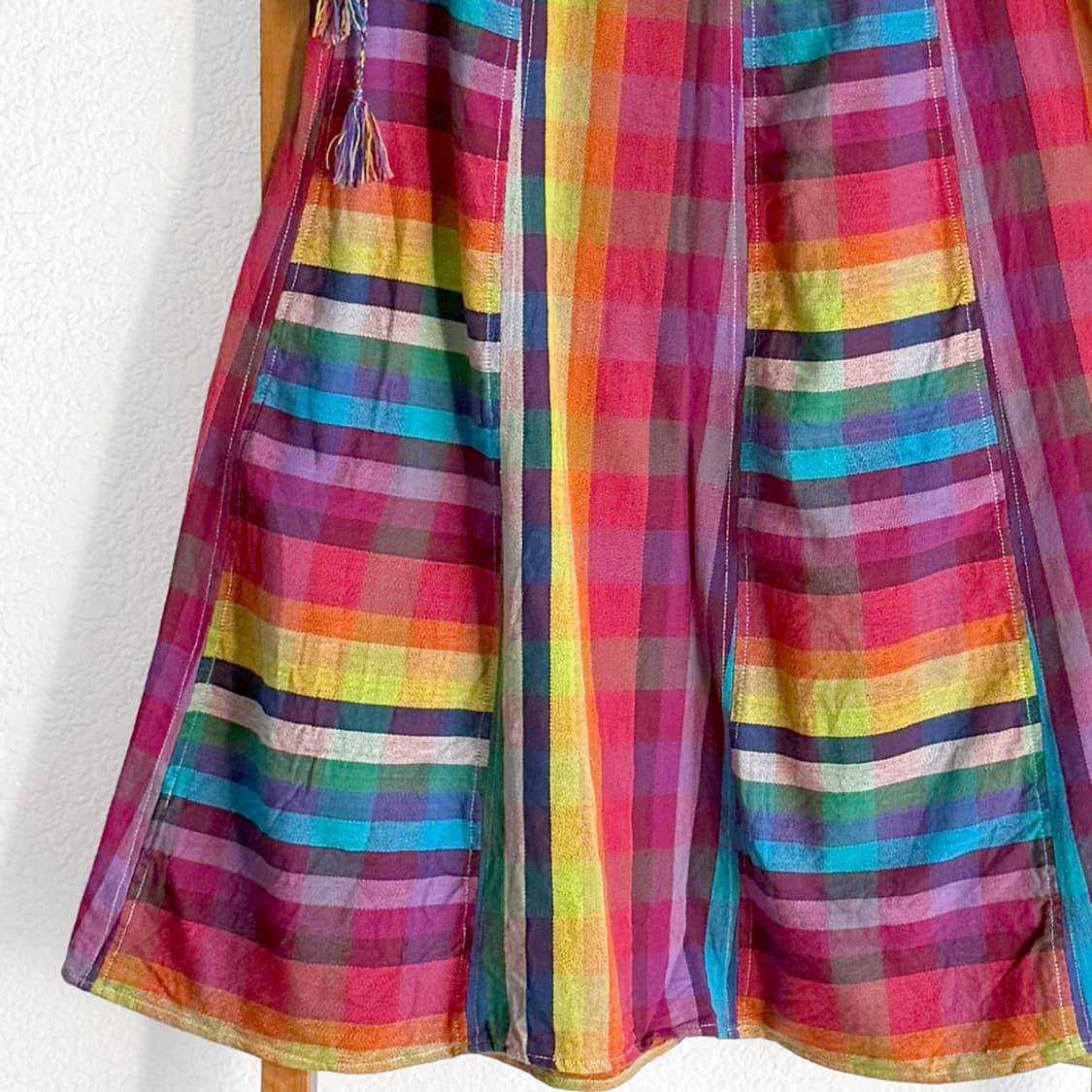 [AMINA] 에스닉 체크 패치워크 스커트 상품이미지9