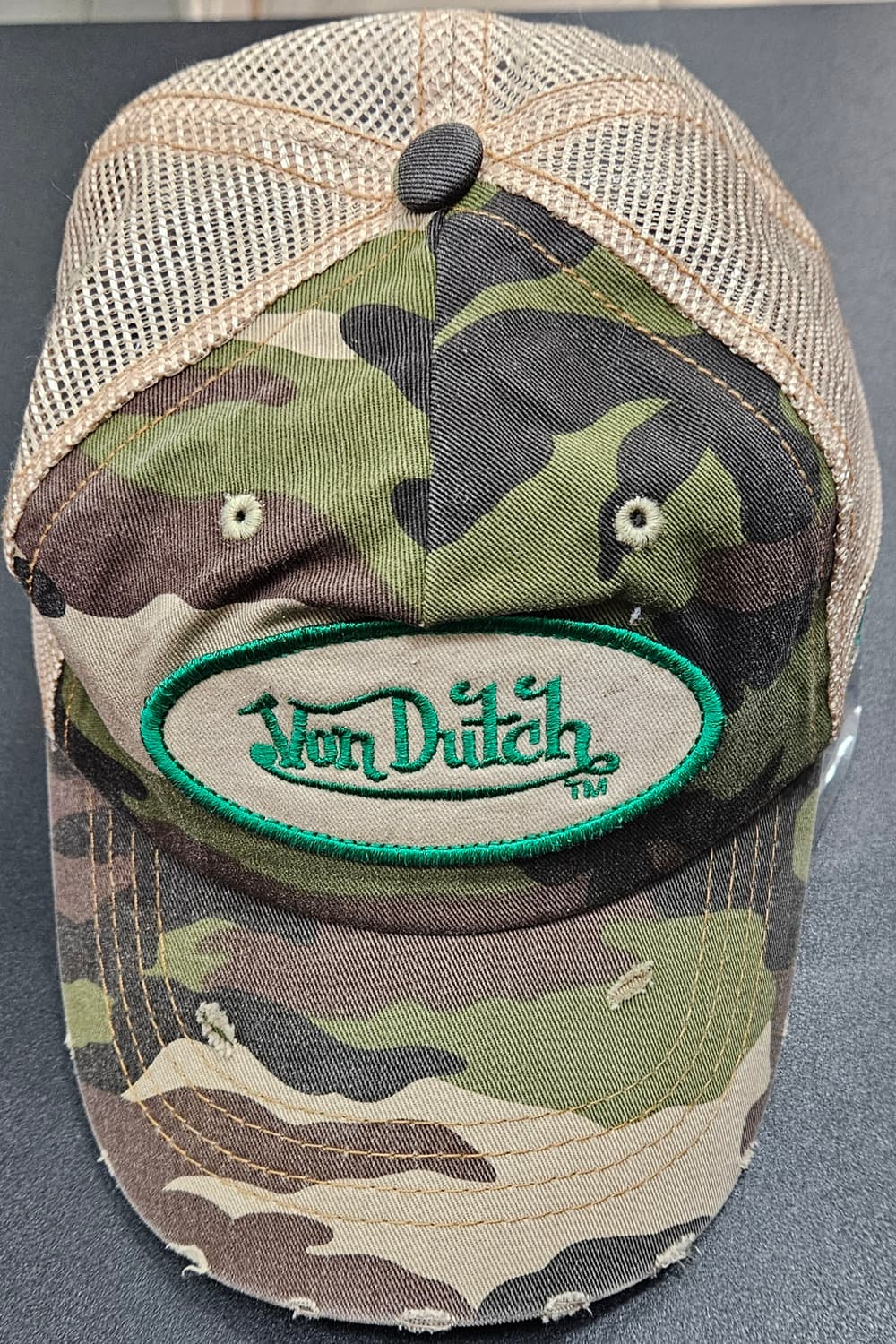 본더치 Y2K 빈티지 카모 메쉬캡 상품이미지1