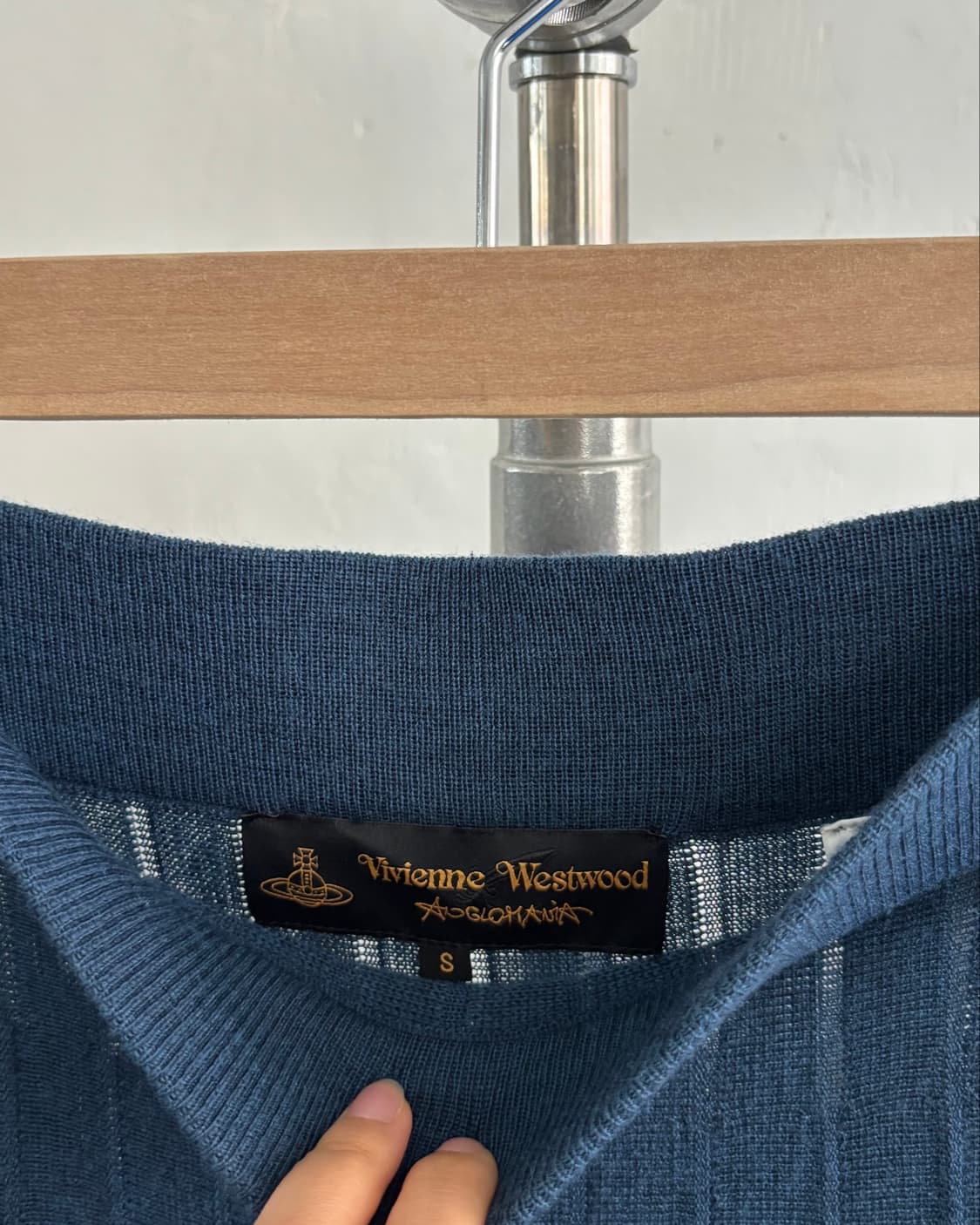 Vivienne Westwood 비비안웨스트우드 블루 플레어 니트 스커트 상품이미지7