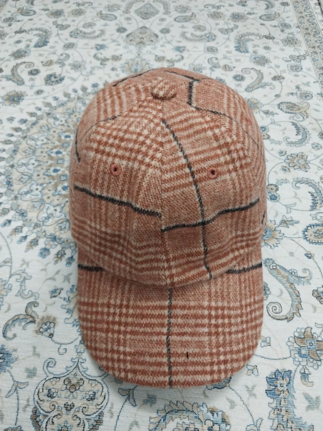 jpn 라이트온 너티독 체크무늬 볼캡 상품이미지1