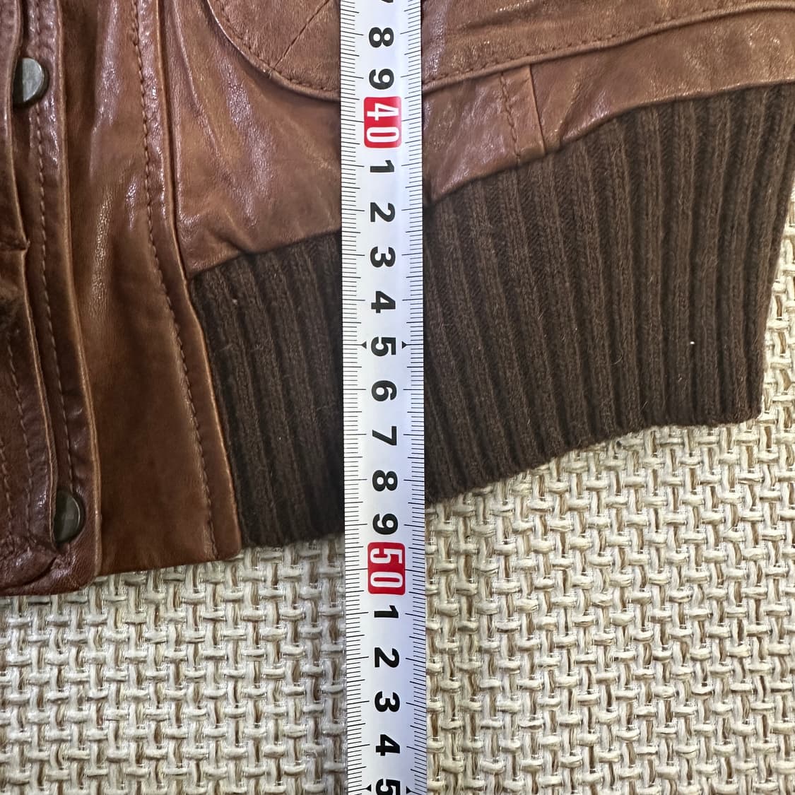 실측확인 양가죽 울 후드 자켓 0428D 상품이미지5