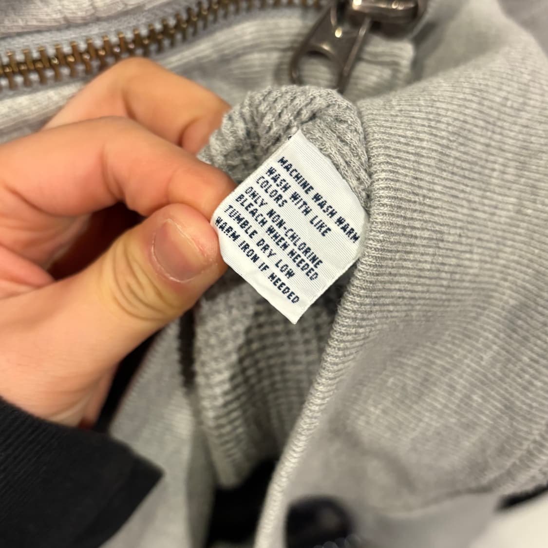 폴로 랄프로렌 투웨이 와플 그레이 후드집업 상품이미지9