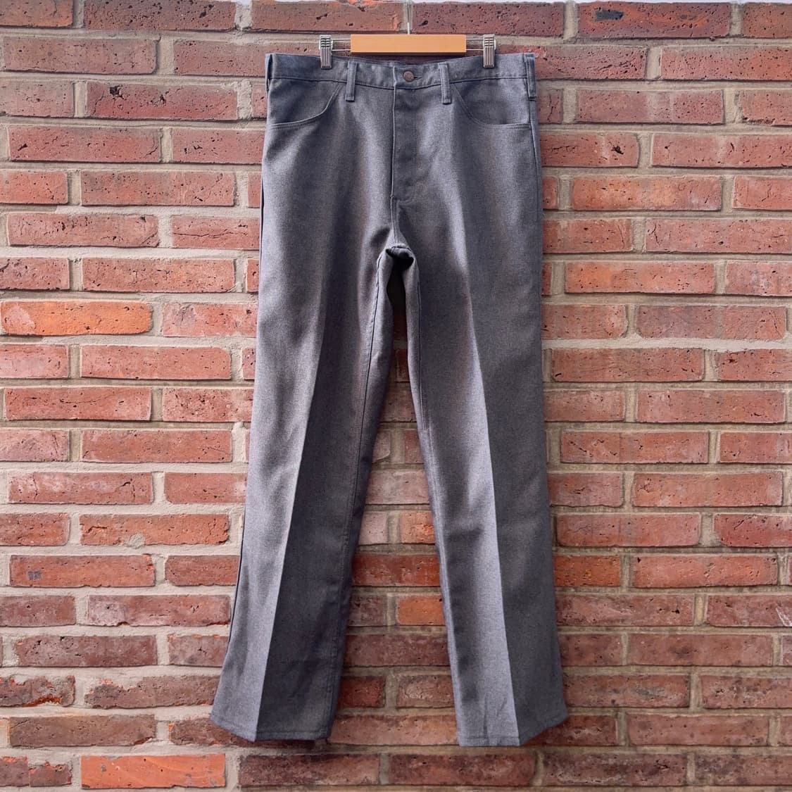 90~00s USA 랭글러 Wrangler 그레이 부츠컷 트라우저 상품이미지2