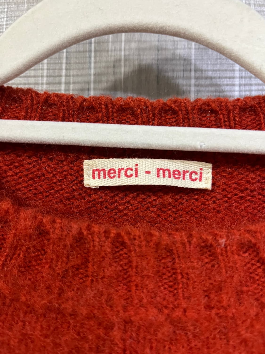 메르시메르시 오렌지 니트 상품이미지2