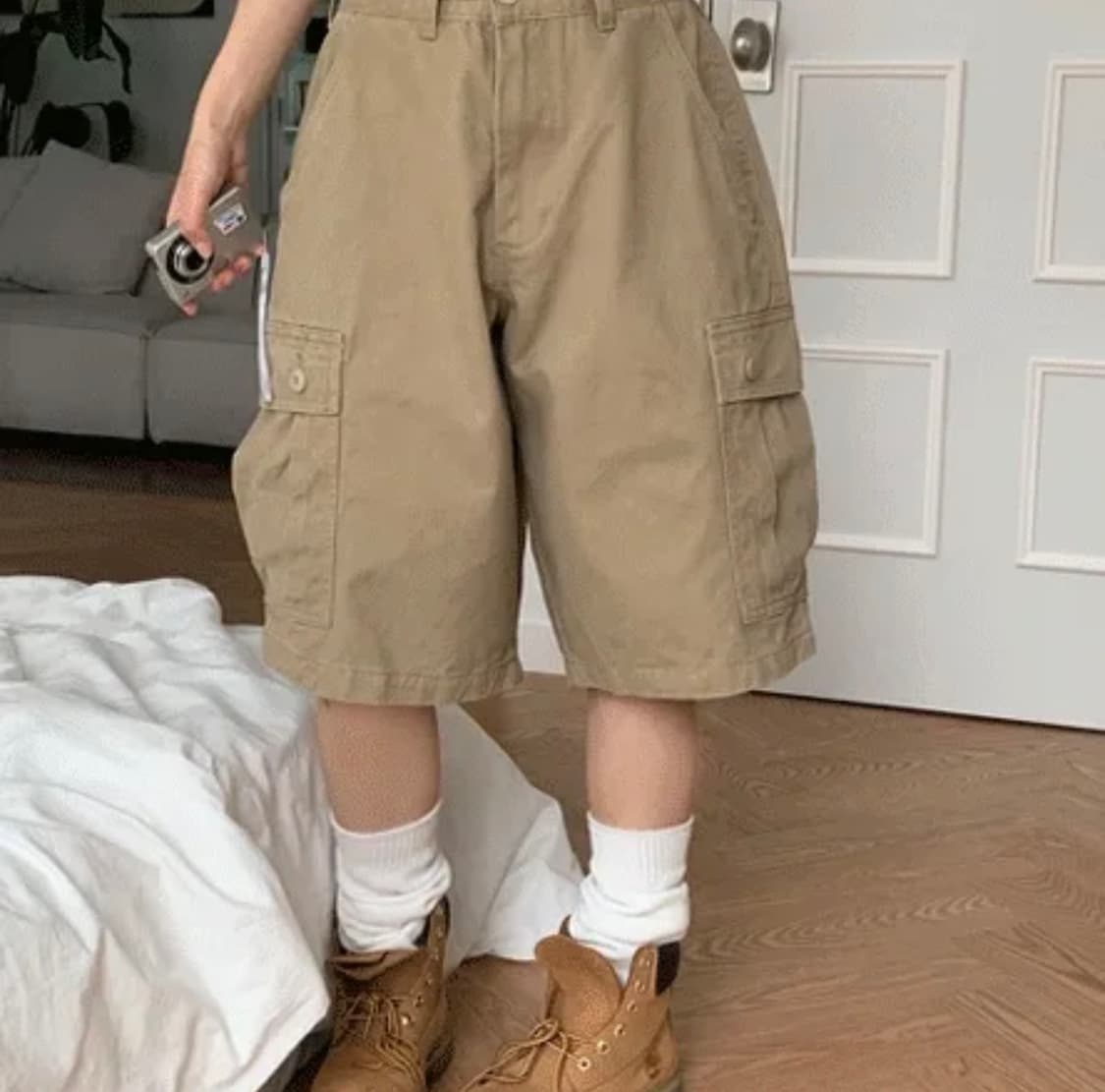 카멜 빈지 카코 버뮤다 팬츠(모디무드)/베이지  상품이미지1