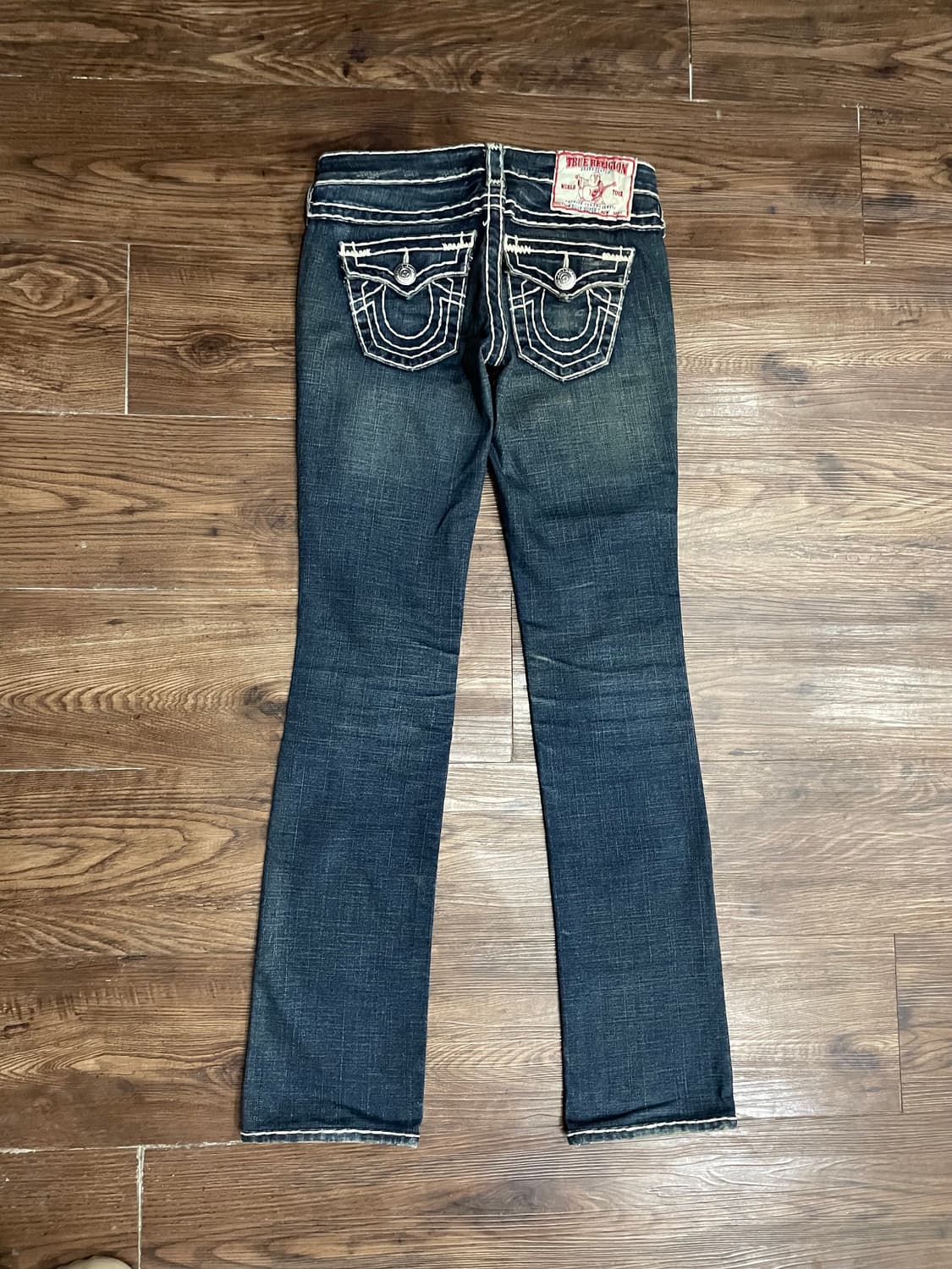 트루릴리전 USA 빌리슈퍼티 로우라이즈 부츠컷 데님 팬츠 플레어진 상품이미지1