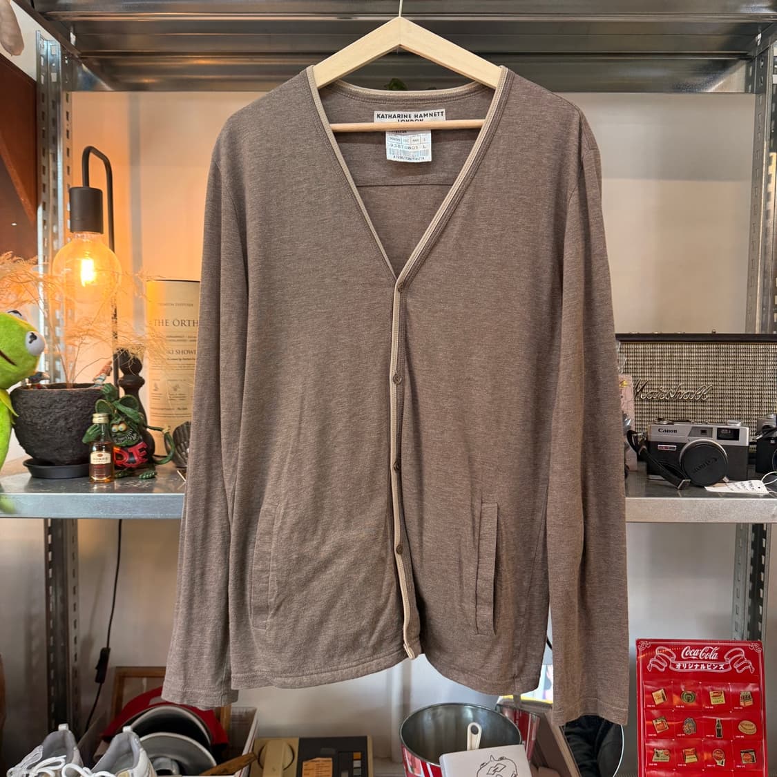 90 ~ 00S 캐서린 햄넷 런던 일본생산 라이트 가디건 상품이미지1