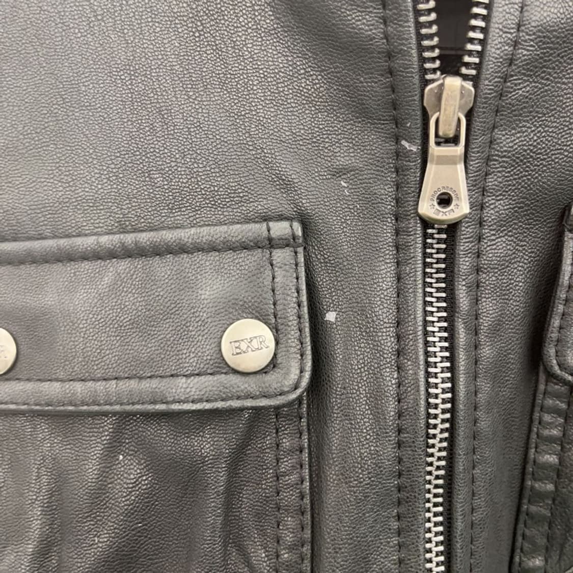 EXR 스트릿 락시크 슬림핏 바이커 라이더 가죽자켓 95 C07773 상품이미지7