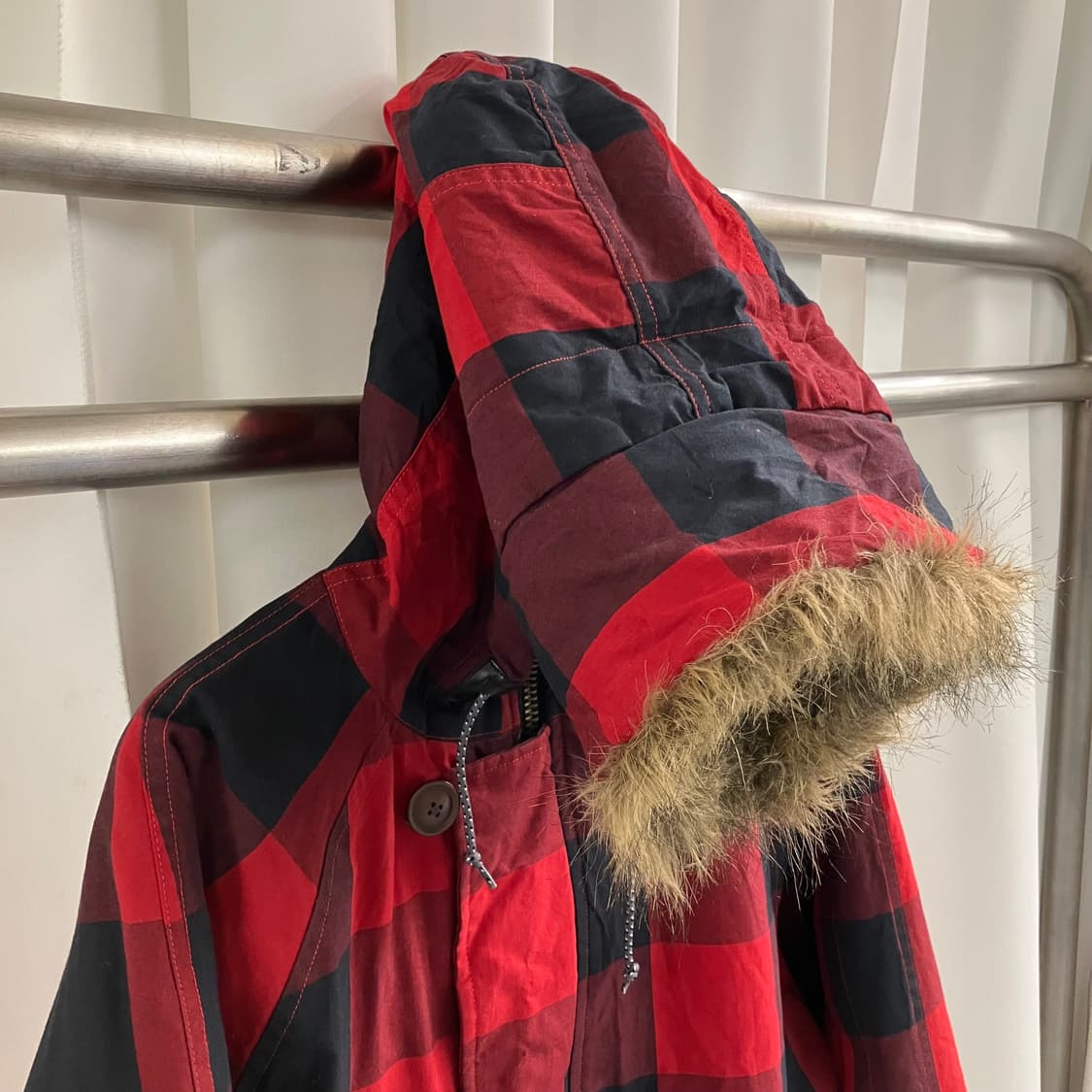 울리치 버팔로 체크 N3B 야상 파카 M 상품이미지4
