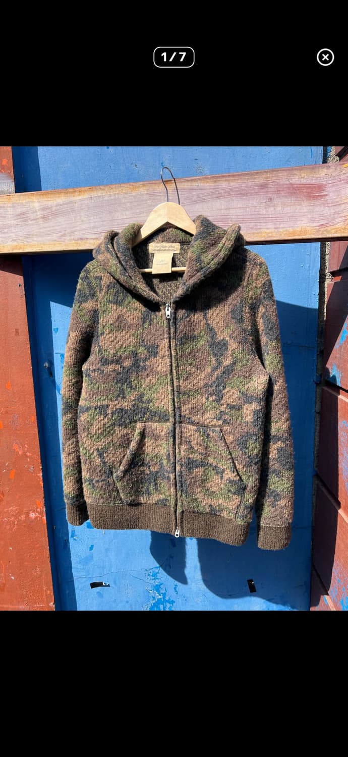 Remi Relief 카모 니트 후드집업 상품이미지1