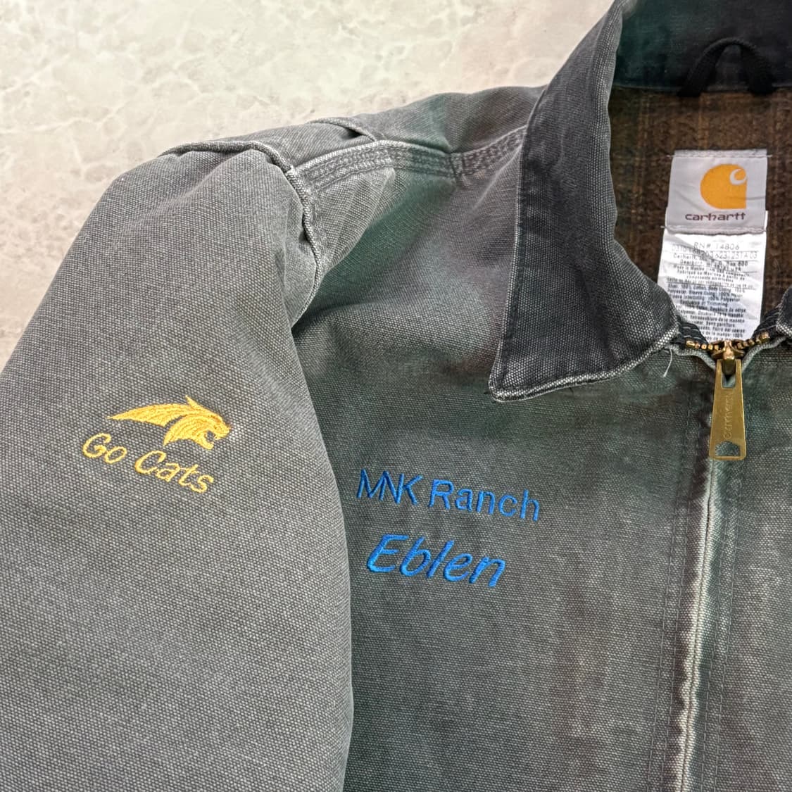00s USA 칼하트 디트로이트 자켓 그레이 GVL 상품이미지3
