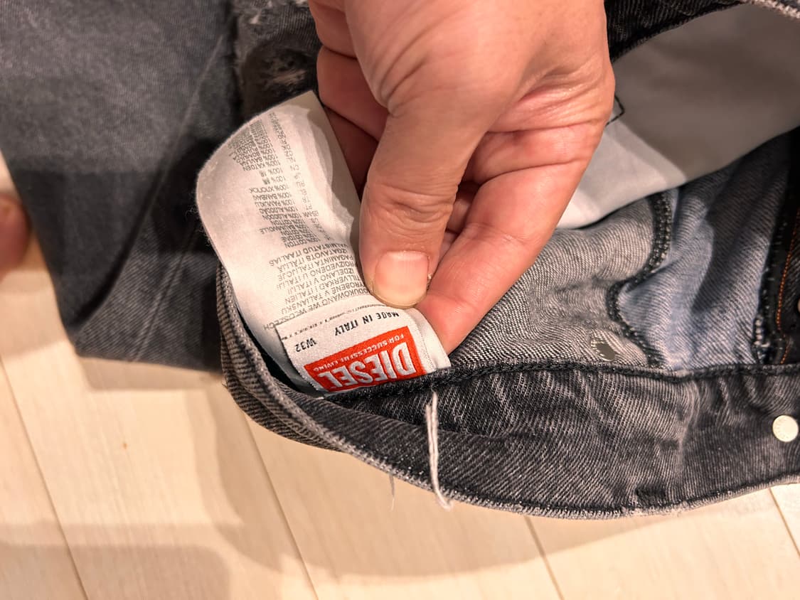 디젤 / 스트레이트 디스트로이드 데님 / 32 상품이미지8