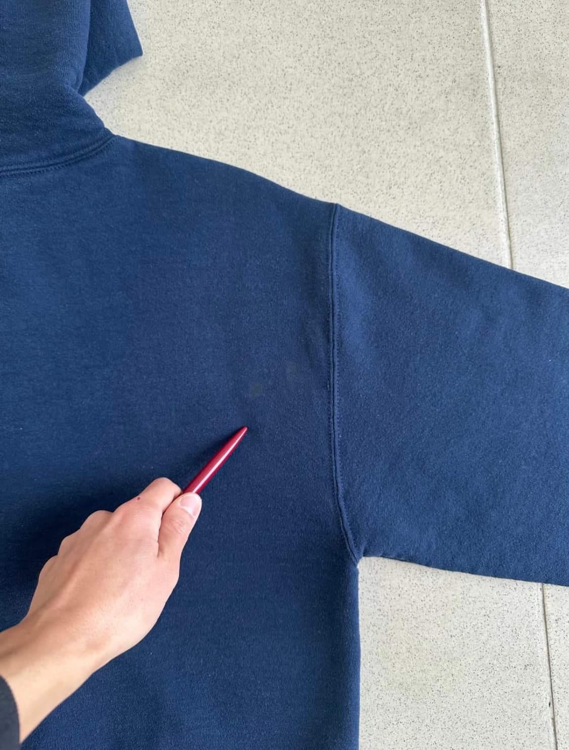 90s 빈티지 러셀 후드집업 네이비 M 상품이미지8