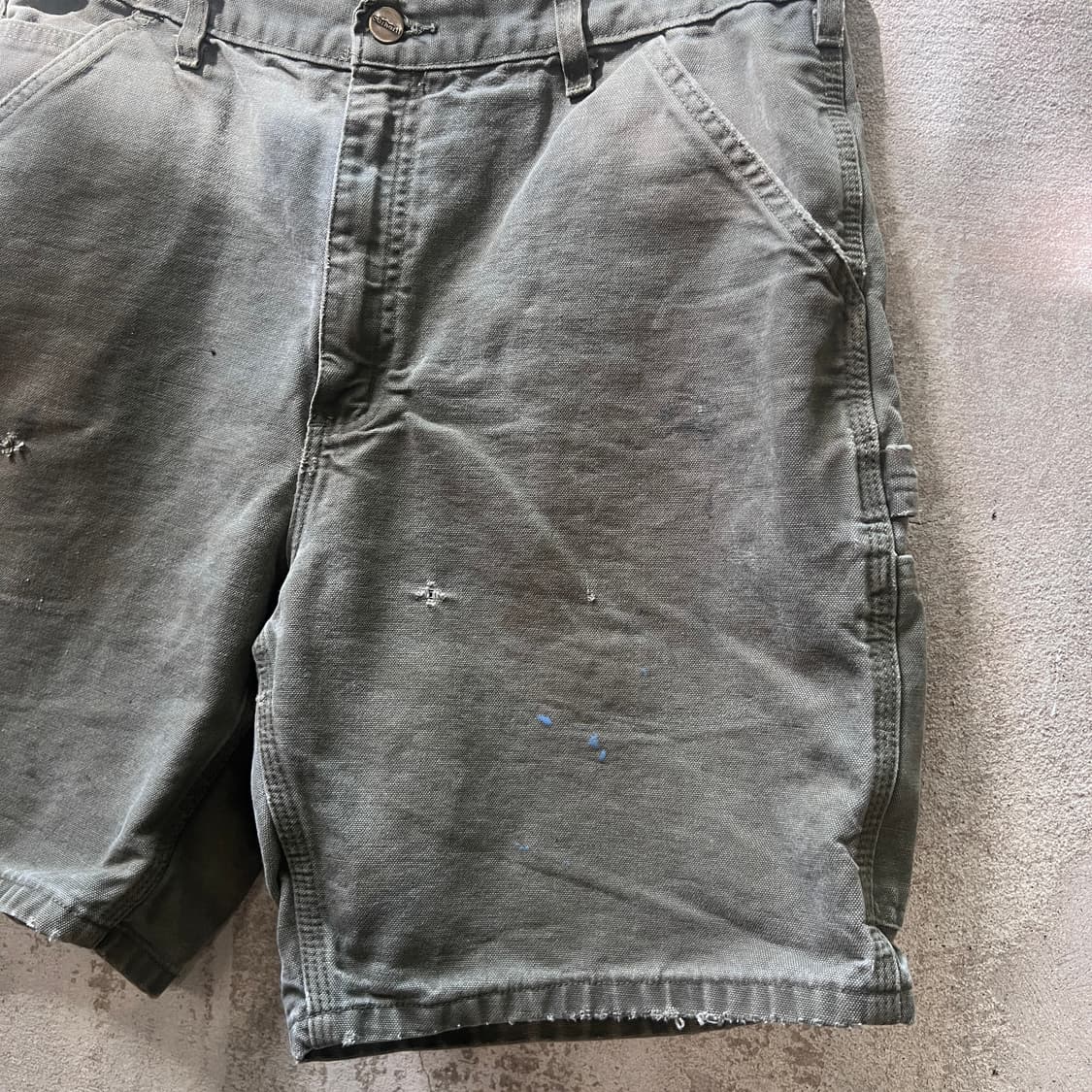 00‘s 칼하트 B25 덕 카펜터 숏 모스그린 상품이미지4