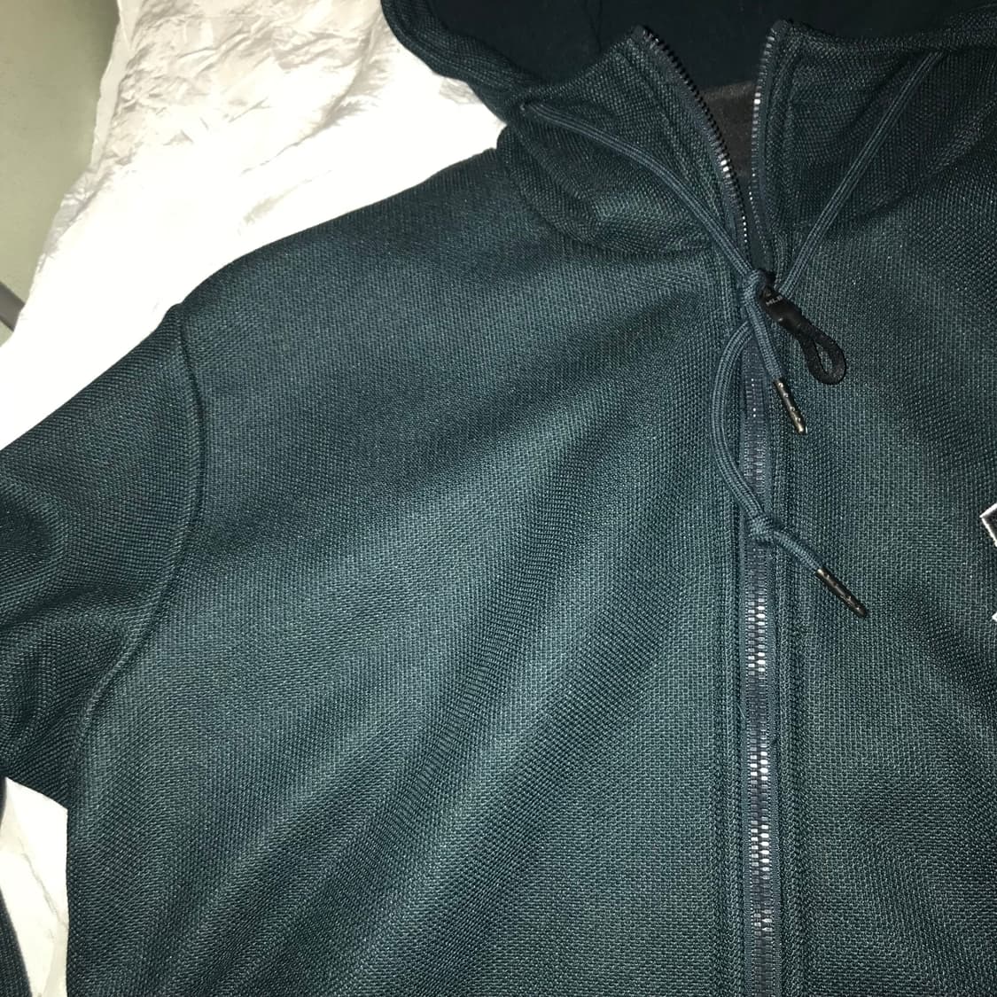 MLB 엠엘비 기모 다크그린 와플 후드집업 상품이미지4