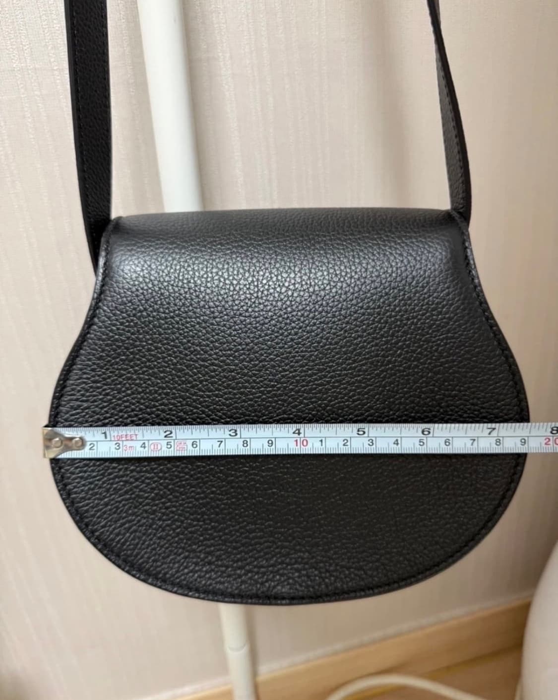 (새상품급)끌로에 마르씨 스몰 새들백 블랙 상품이미지6