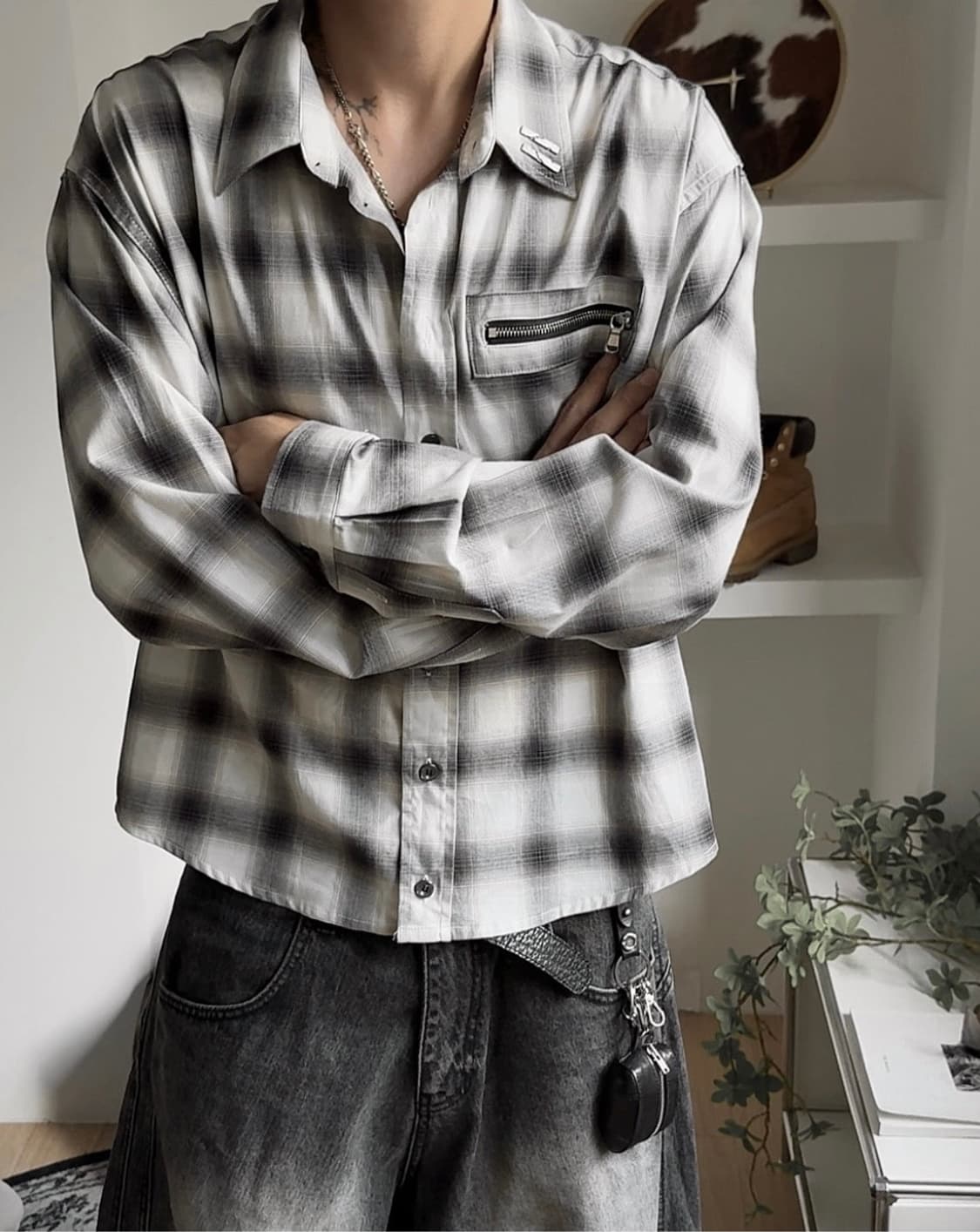 포그서비스  MILITARY JAPAN COTTON CHECK SHIRT 상품이미지1