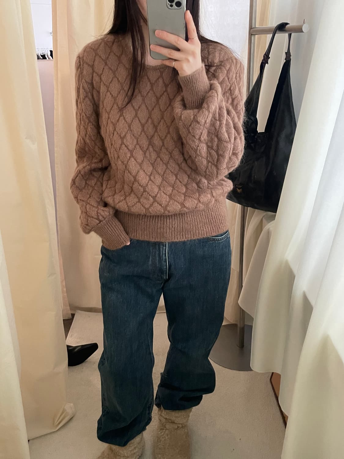 vintage mocha argyle knit 상품이미지8