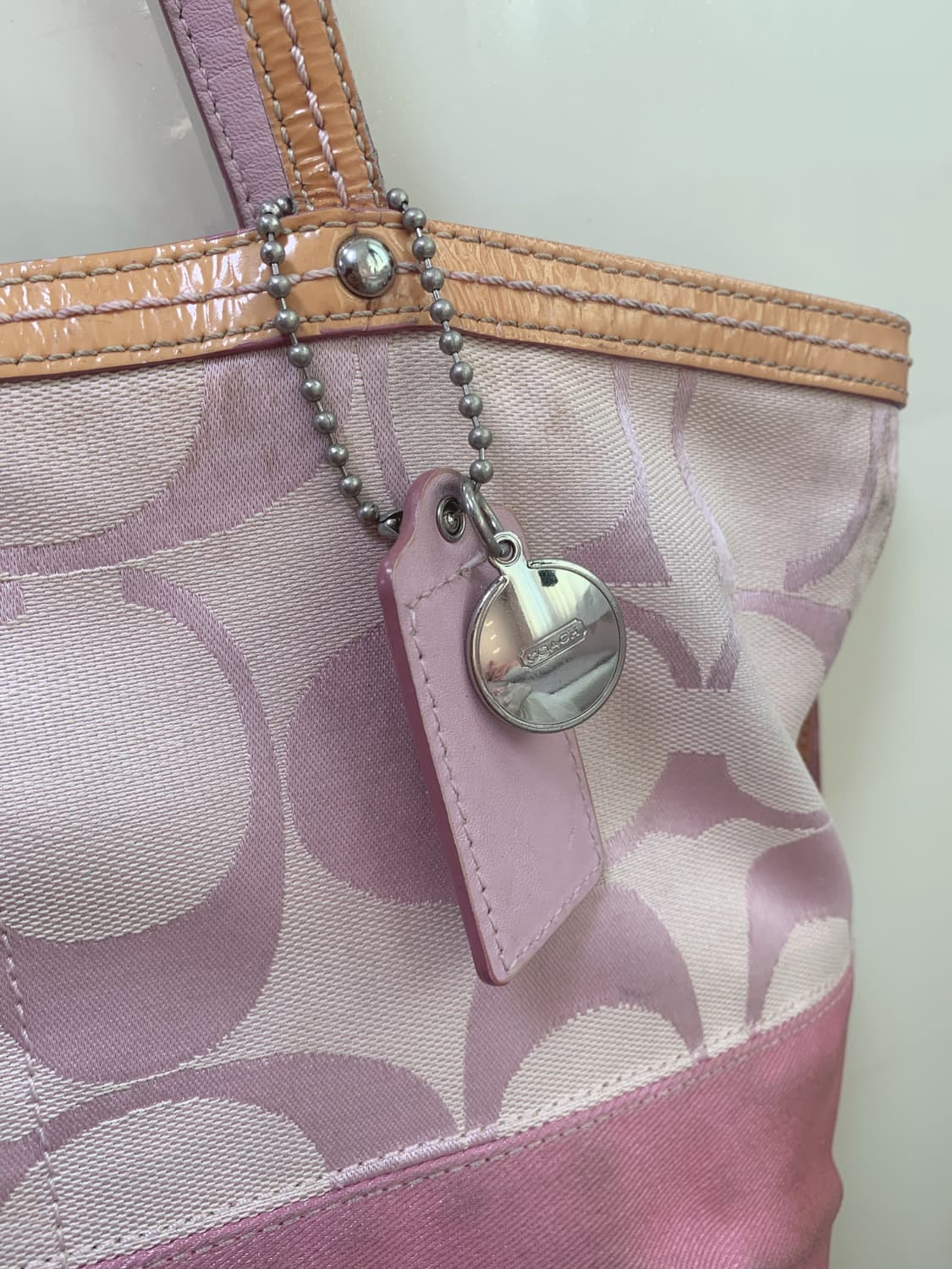 Coach 코치 핑크숄더백 상품이미지5