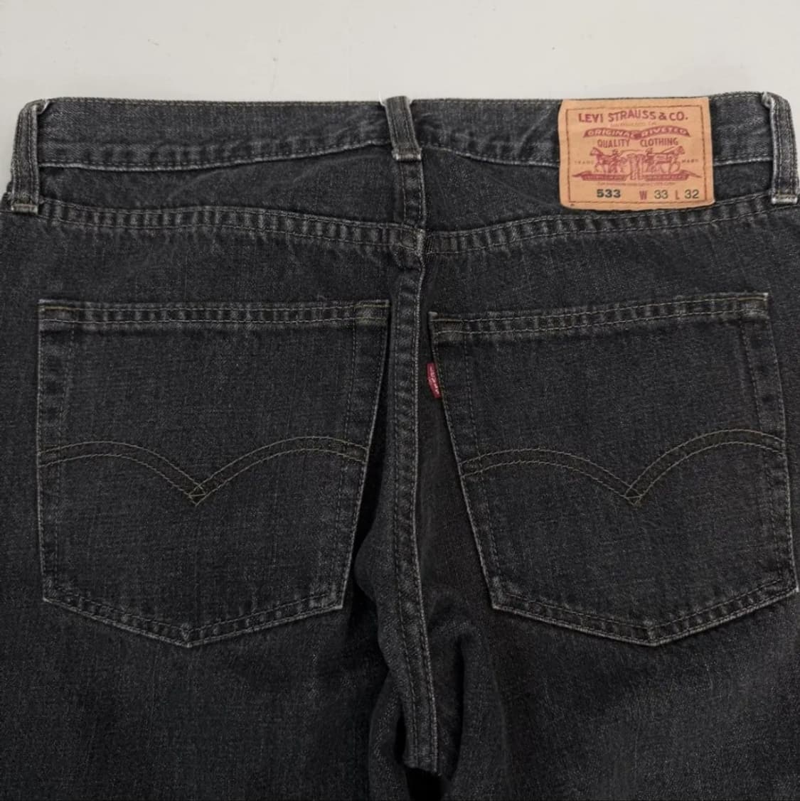 리바이스 533 와이드 흑청 33사이즈(허리41cm) 상품이미지5
