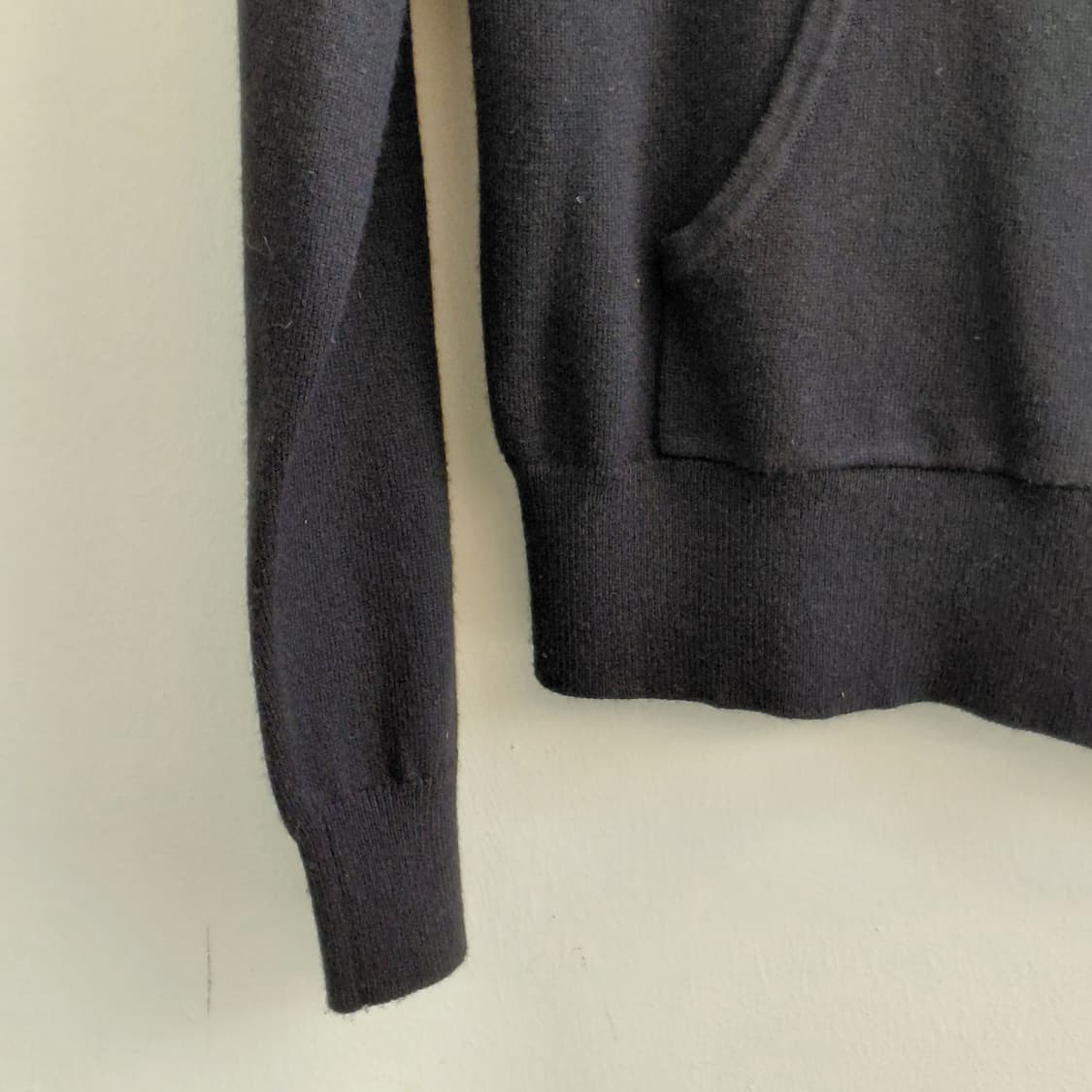 DKNY SPORT 블랙 니트  후드 집업 S 상품이미지4