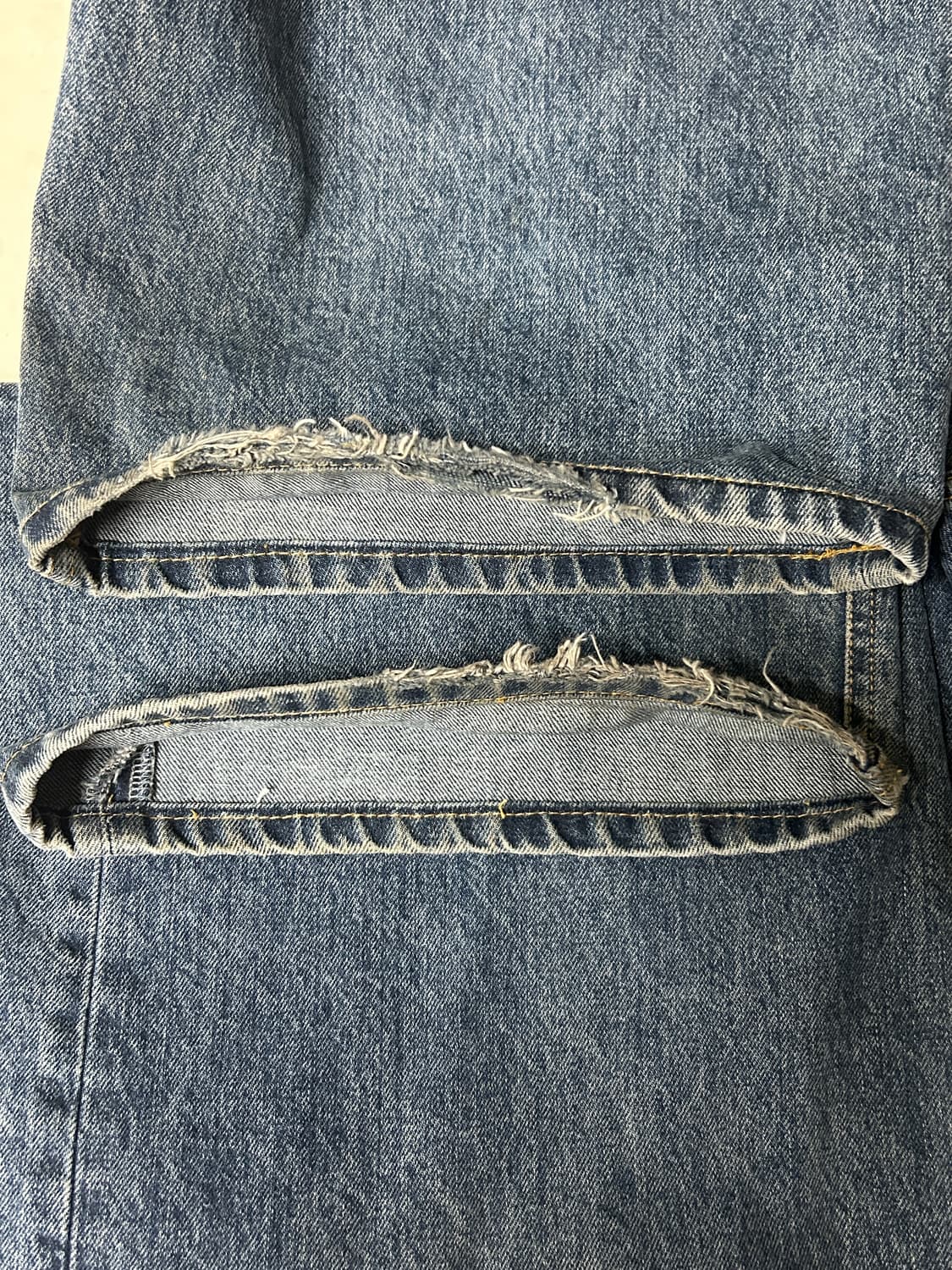 해칭룸 와이드커브진 워시드블루 상품이미지4