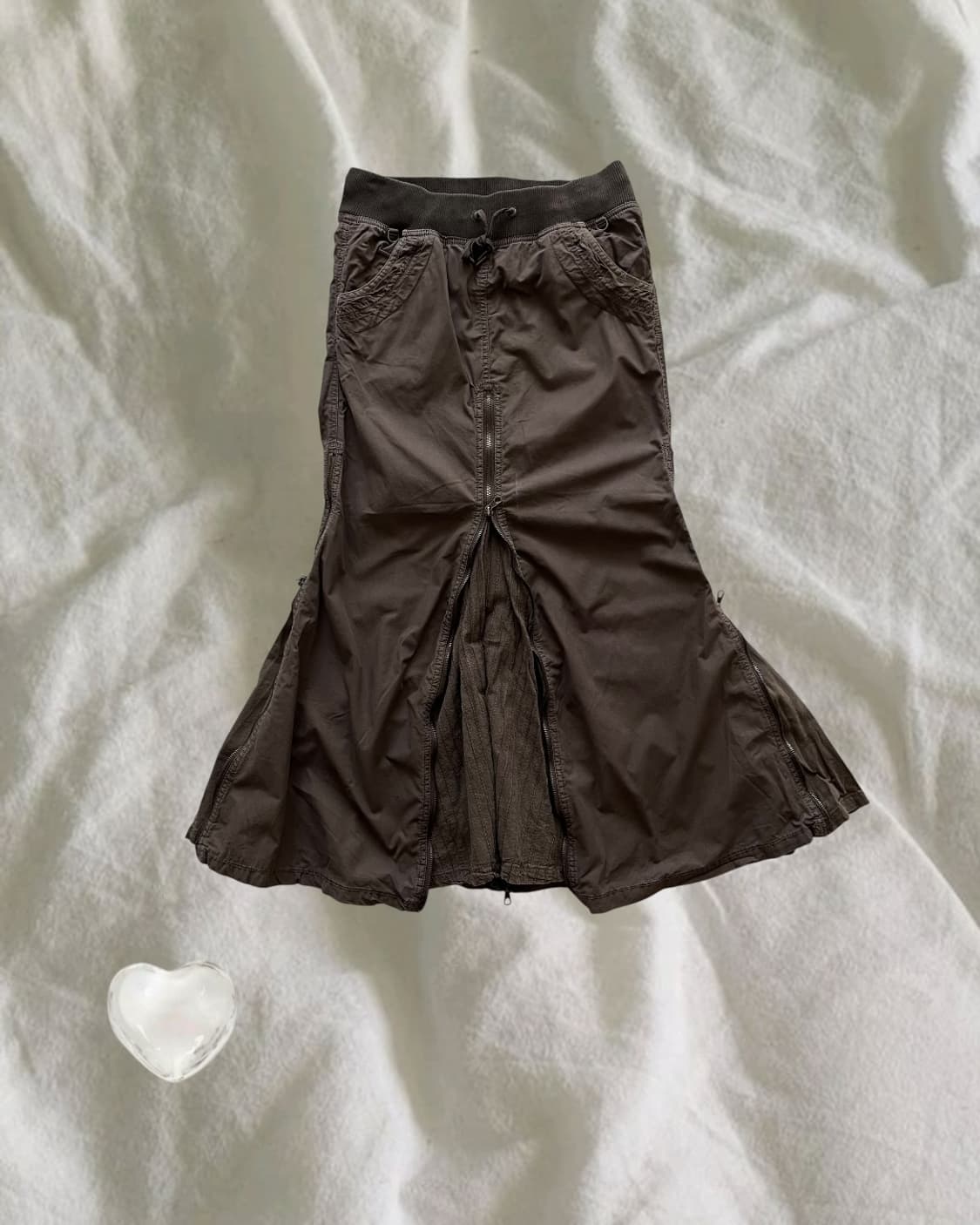 G.O.A . 고아 지퍼 롱스커트 상품이미지1