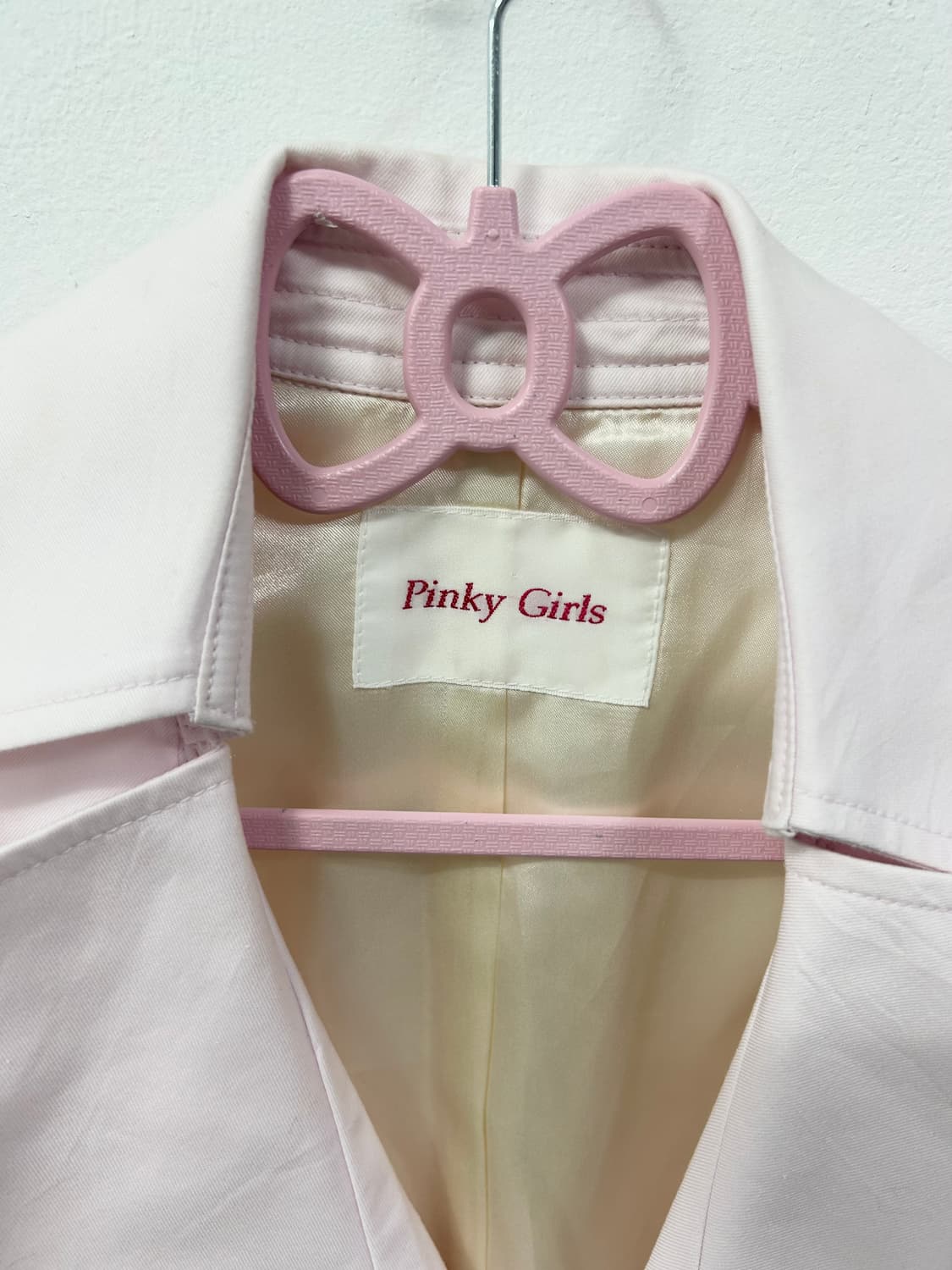 [PINKY GIRLS] 로걀 핑크 트렌치코트 상품이미지6