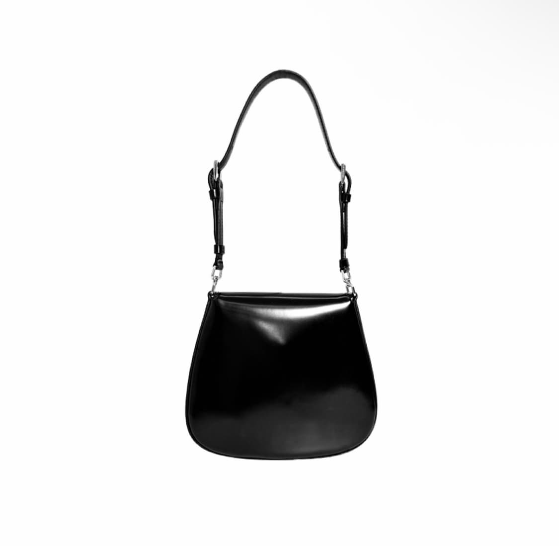 [MINI] 프라다 여성 브러시드 레더 클레오 플랩 숄더백 미니백 블랙 상품이미지5