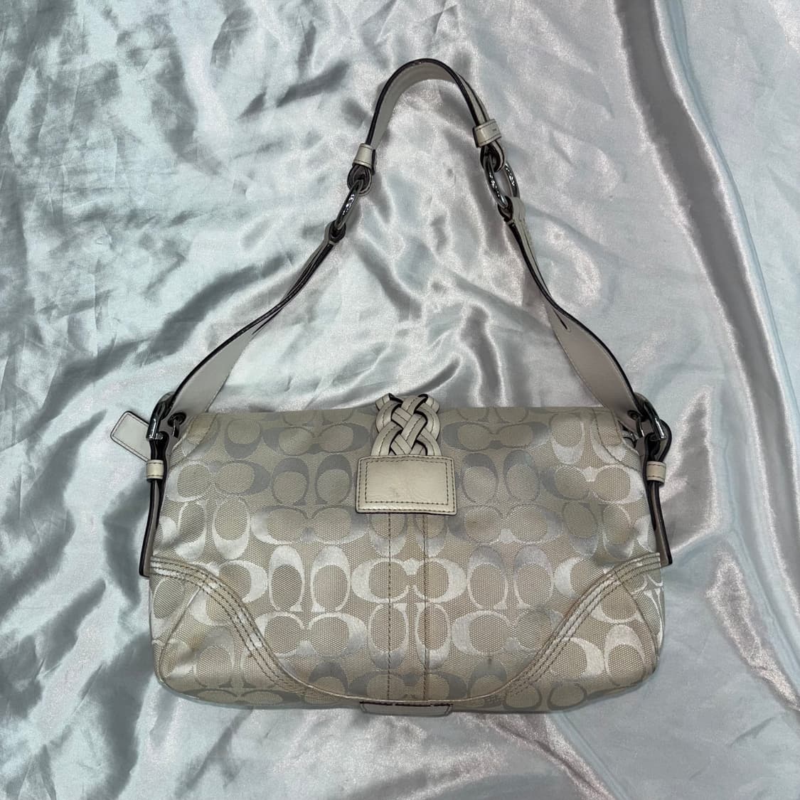 빈티지 코치 꼬임 버클 숄더백 가방 상품이미지3