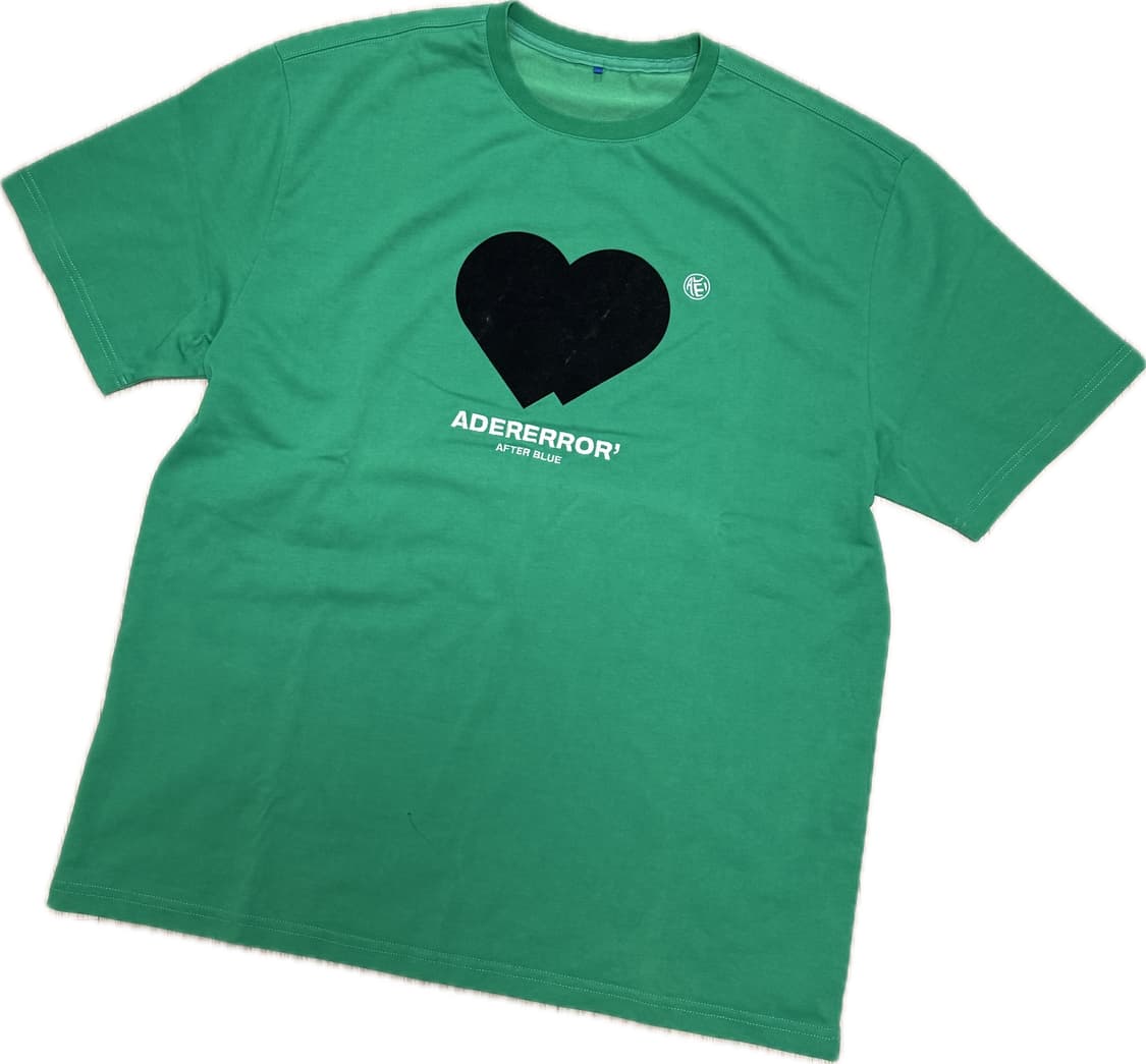 Adererror 트윈 하트 로고 티셔츠 그린 상품이미지2