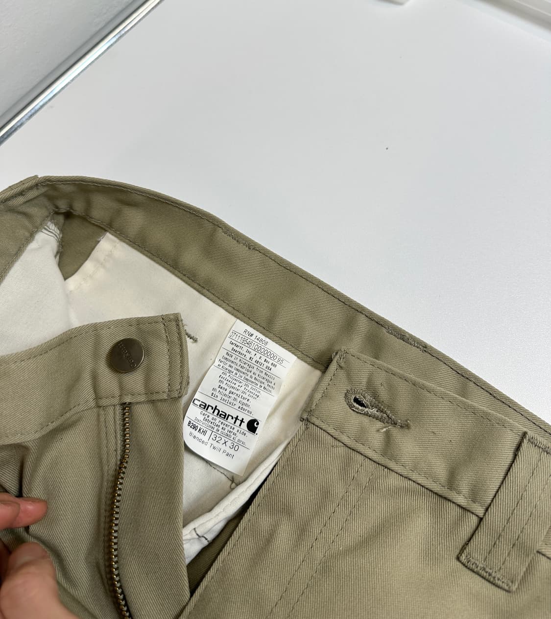 새상품)칼하트 트윌 코튼 워크팬츠 32  상품이미지4