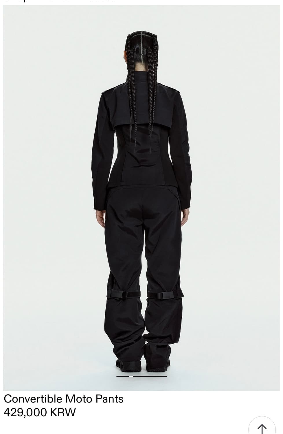 혜인서 컨버터블 모터 팬츠 블랙 상품이미지2