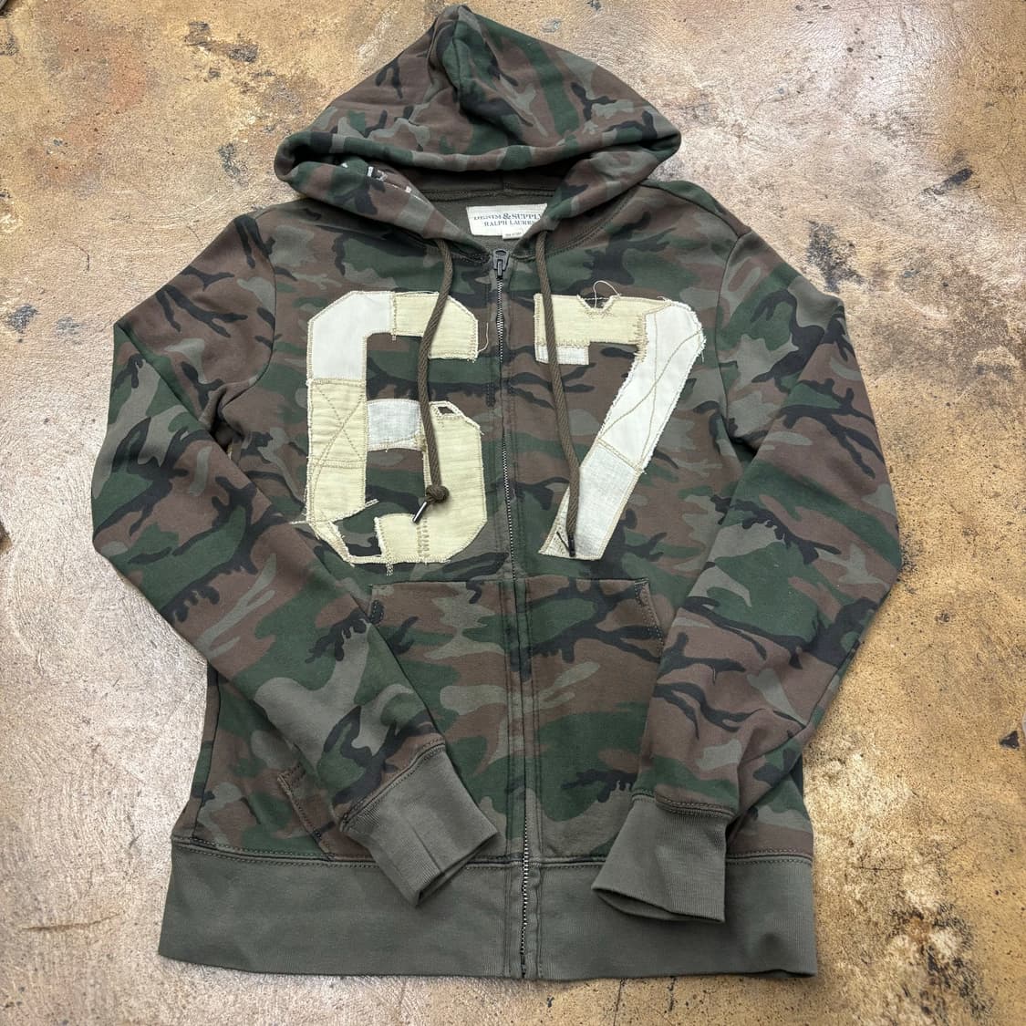 폴로 데님앤서플라이 랄프로렌 밀러티리 카모 카키 초코나무숲 후드집업 상품이미지2