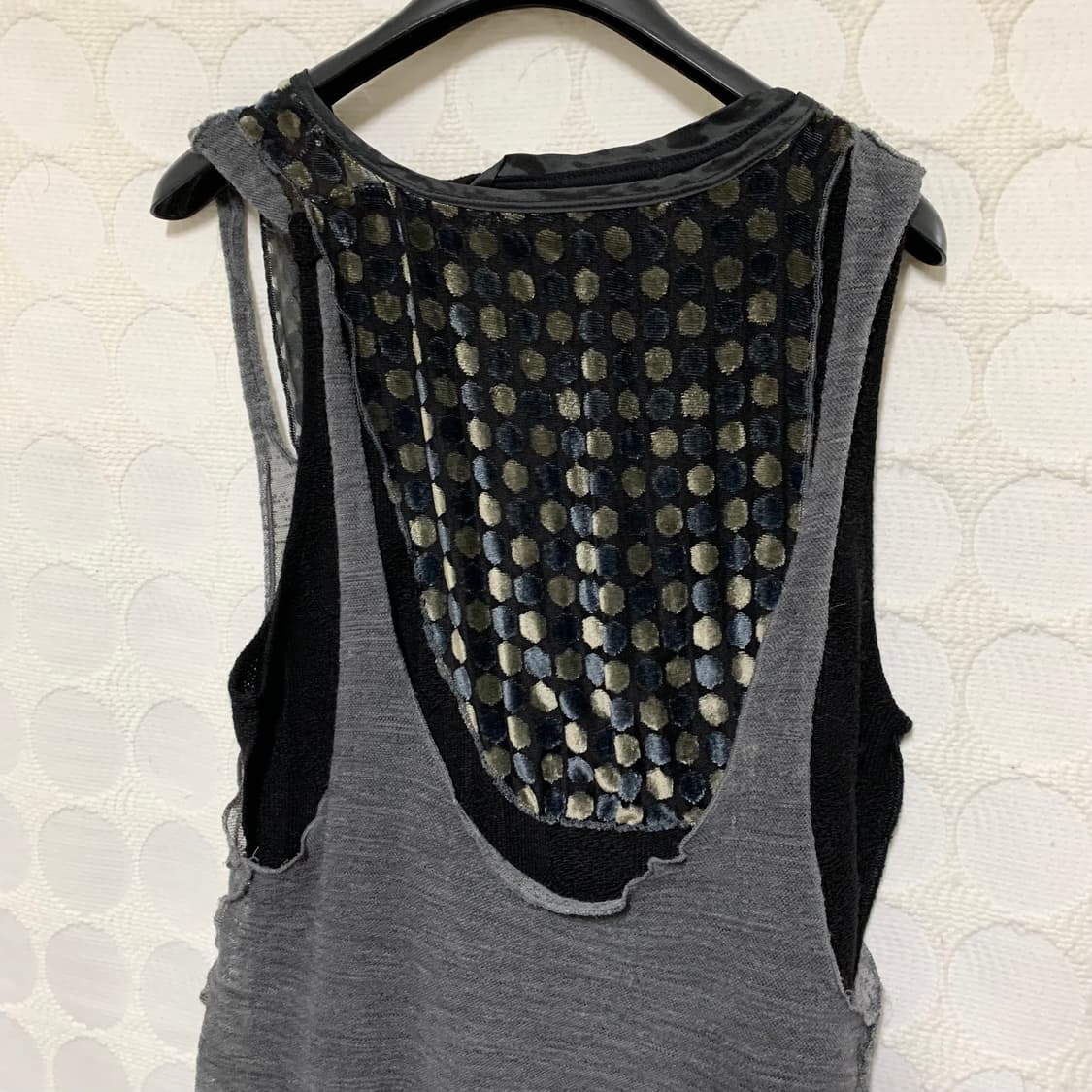 2000s 쿠스토 바르셀로나 런웨이 니트 레이어드 나시 상품이미지5