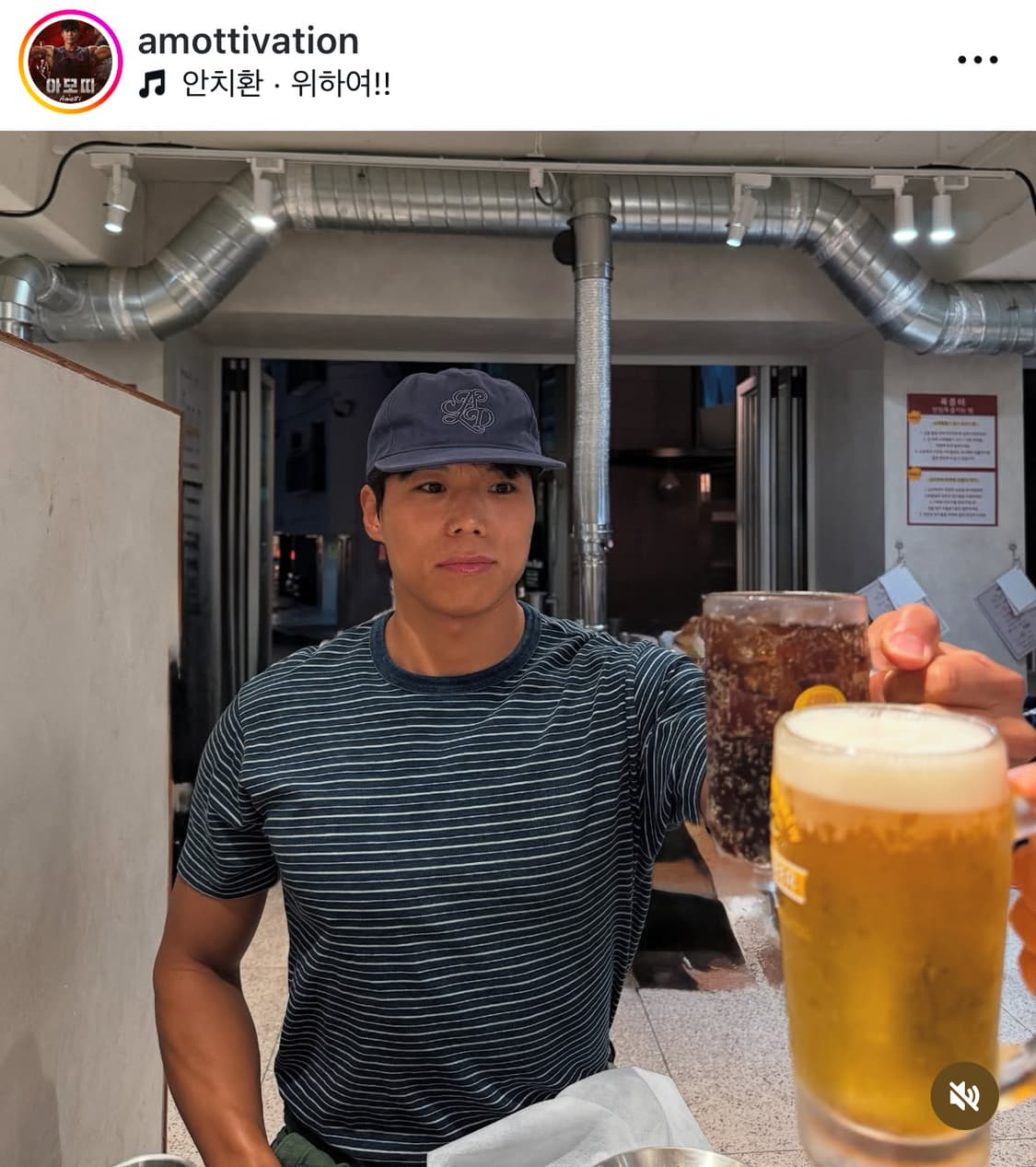 RRL 더블알엘 인디고 스트라이프 저지 티셔츠 XL 신품 아모띠 상품이미지1