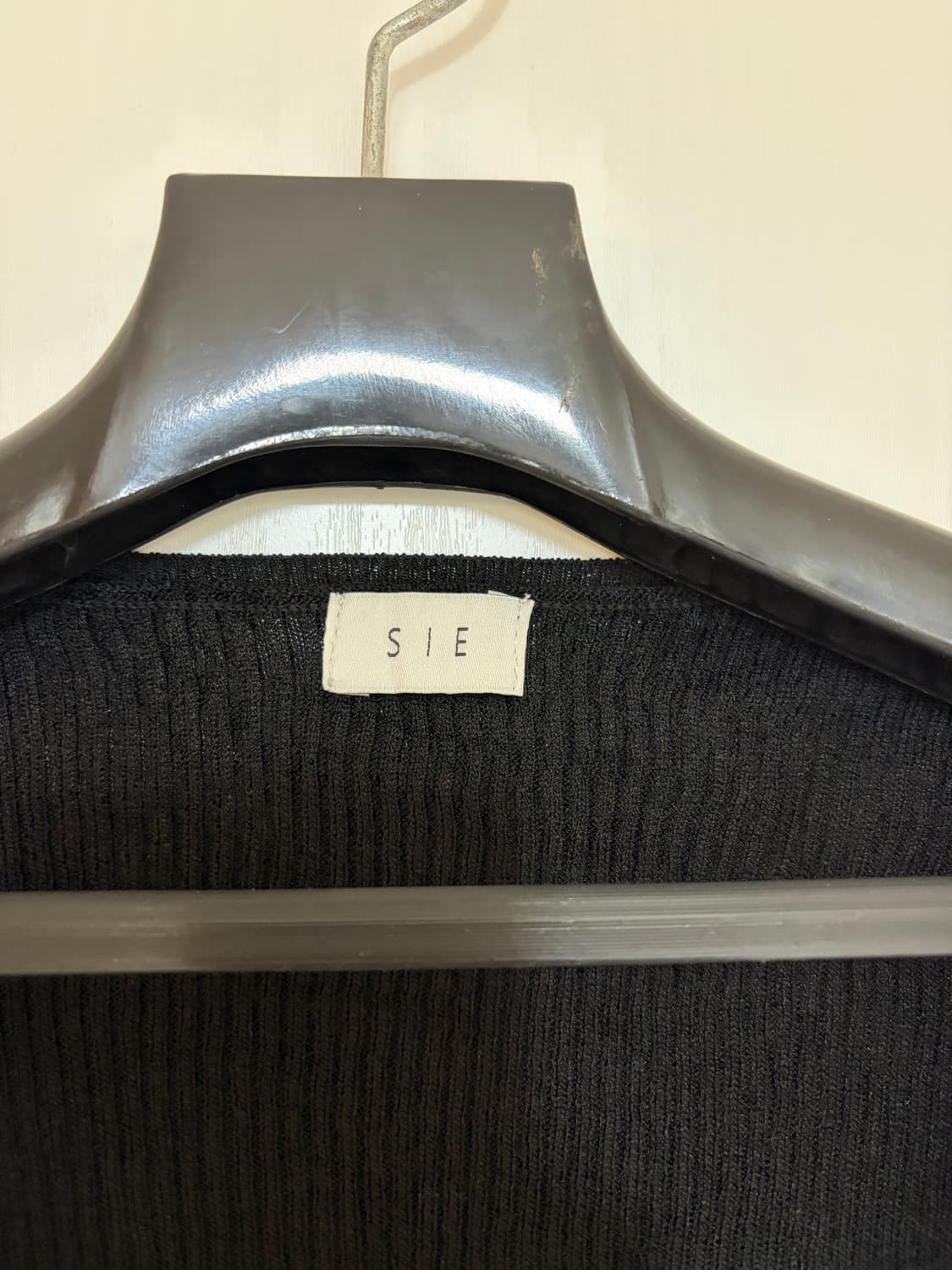 SIE 블랙 골지 니트  랩 원피스 (F) 상품이미지7