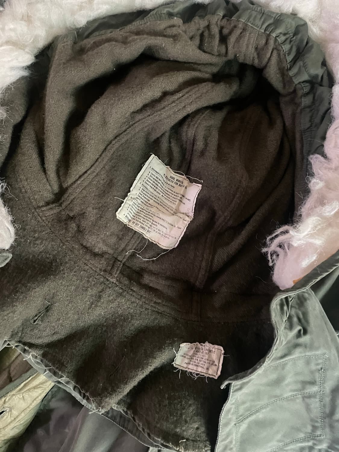 [M] 70s 오리지널 M65 개파카 피쉬테일 파카 풀세트 상품이미지6