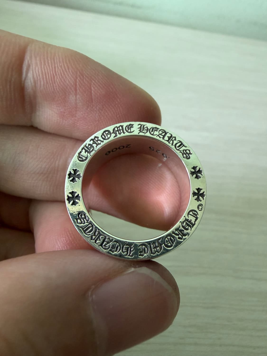 [us6.5] 크롬하츠 미니플러스링 상품이미지2