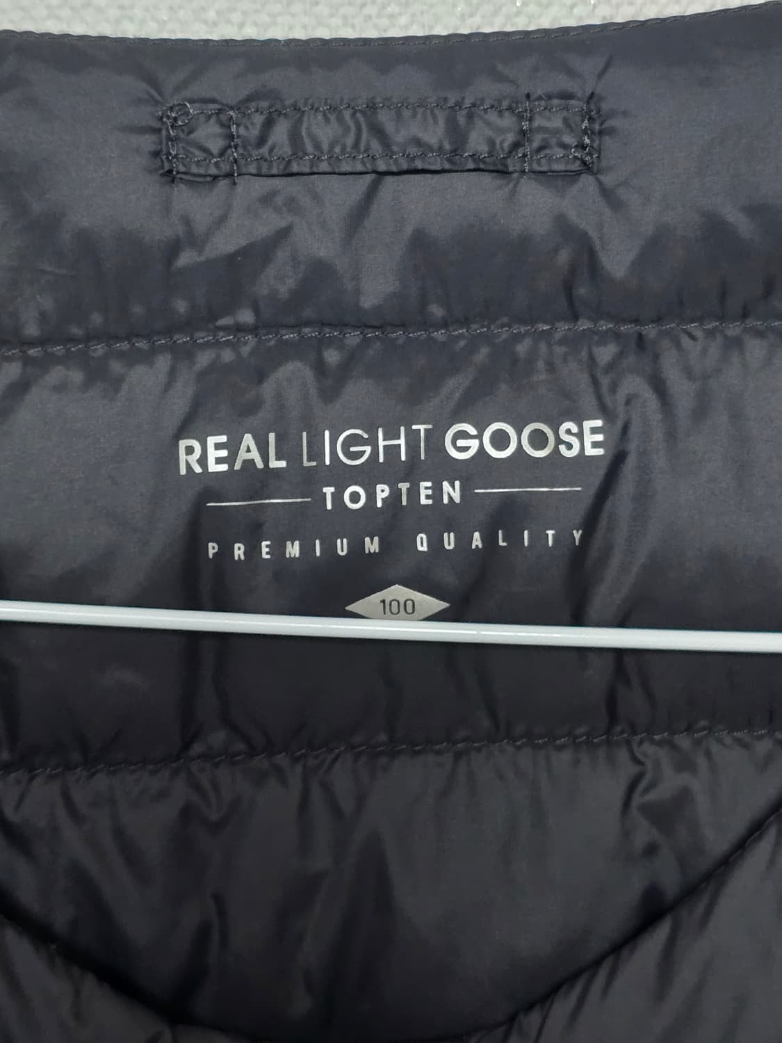 탑텐 Real light goose 경량 구스다운 블랙 패딩 100 상품이미지3