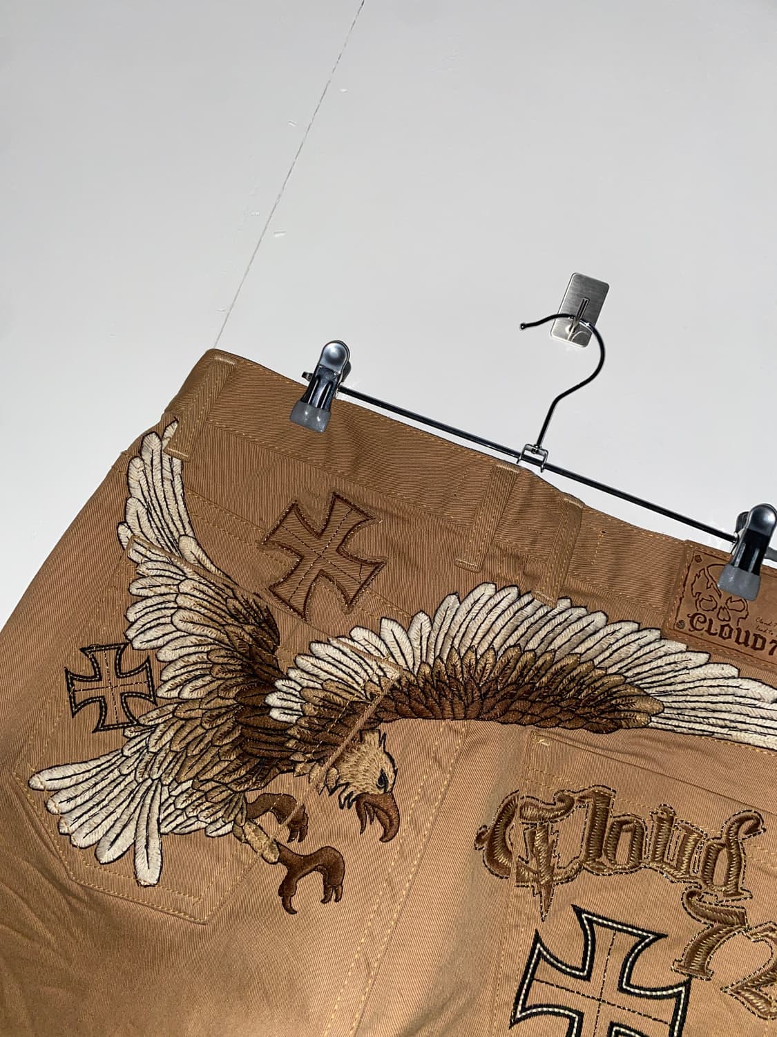 ꒰ঌ 이글 크로스 자수 패치워크 팬츠 ໒꒱ 상품이미지8