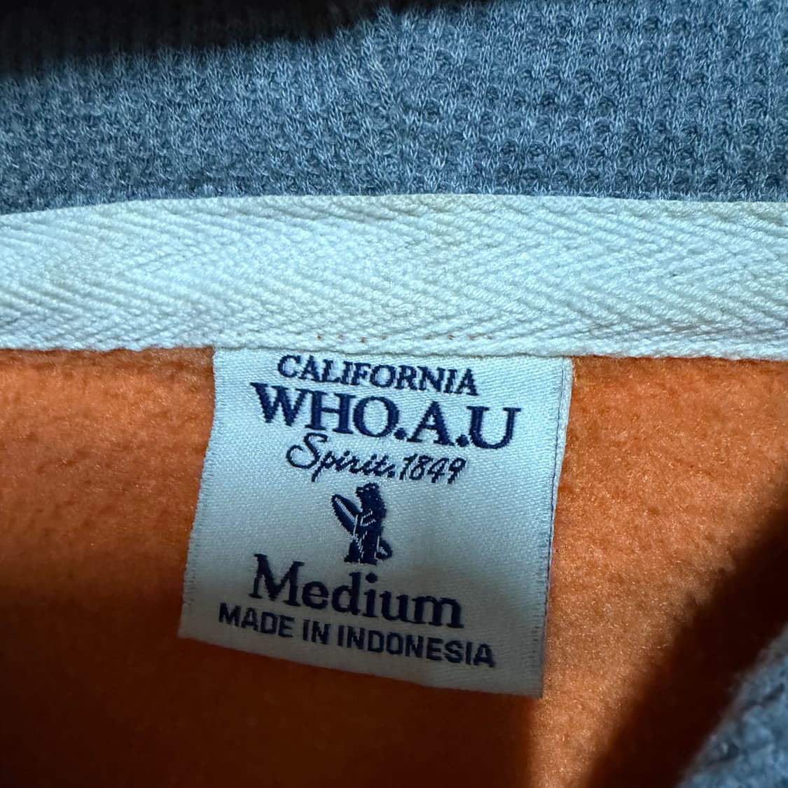 후아유 주황색 후드집업 m 상품이미지3