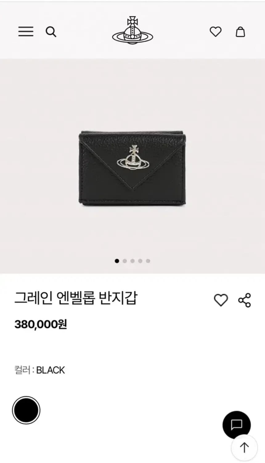 비비안웨스트우드 그레인 엔벨롭 반지갑 상품이미지2