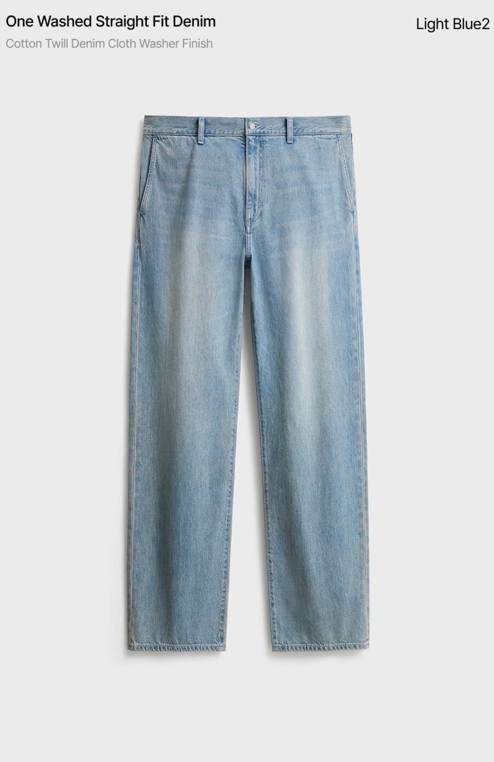 포터리 원워시드 스트레이트핏 데님(light blue2) 2size 상품이미지2