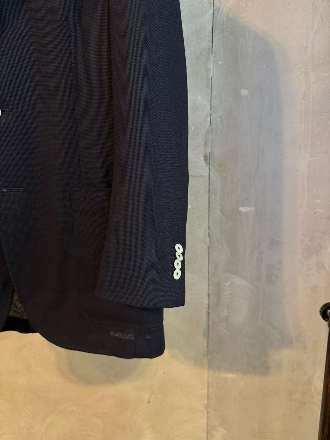 BEAMS F 빔즈에프 네이비 블레이저 슬림100 상품이미지5