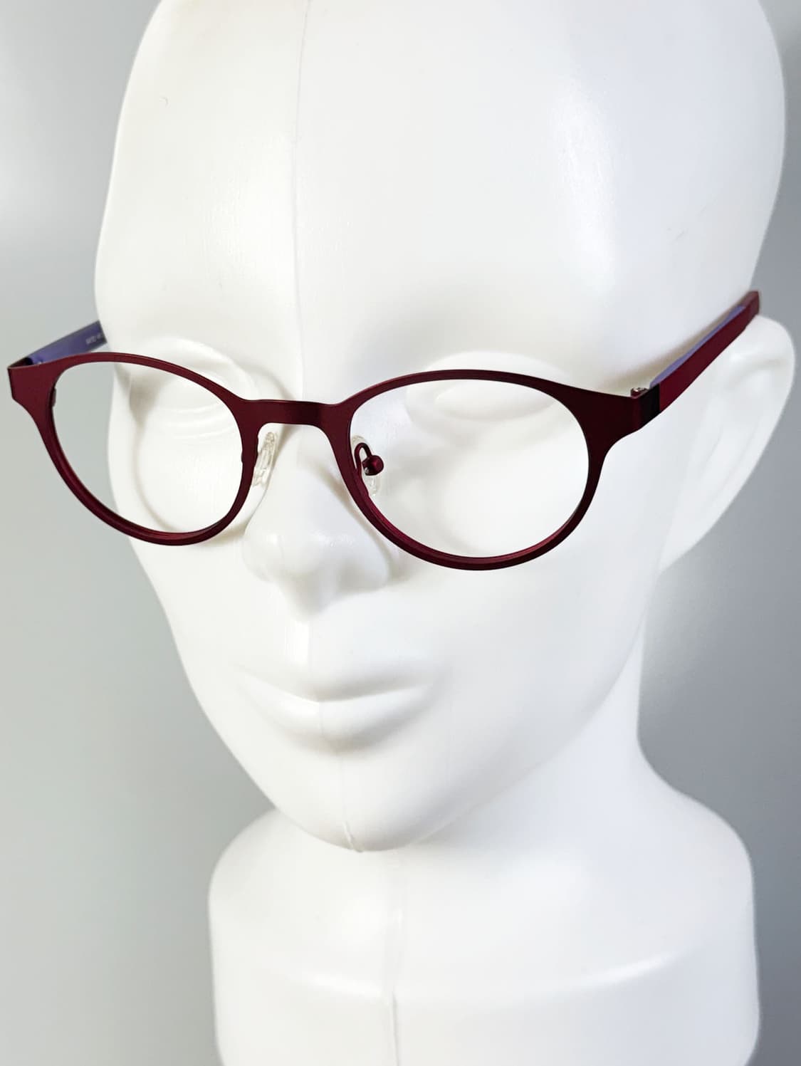 SKY EYEWEAR 맷버건디 메탈 라운드 빈티지 안경 상품이미지8