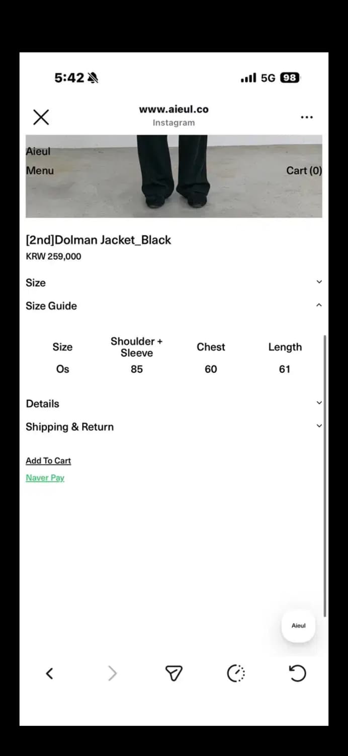 Aieul dolman 자켓 상품이미지2