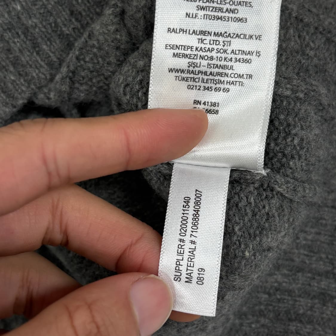 폴로 울 케이블 니트 상품이미지9