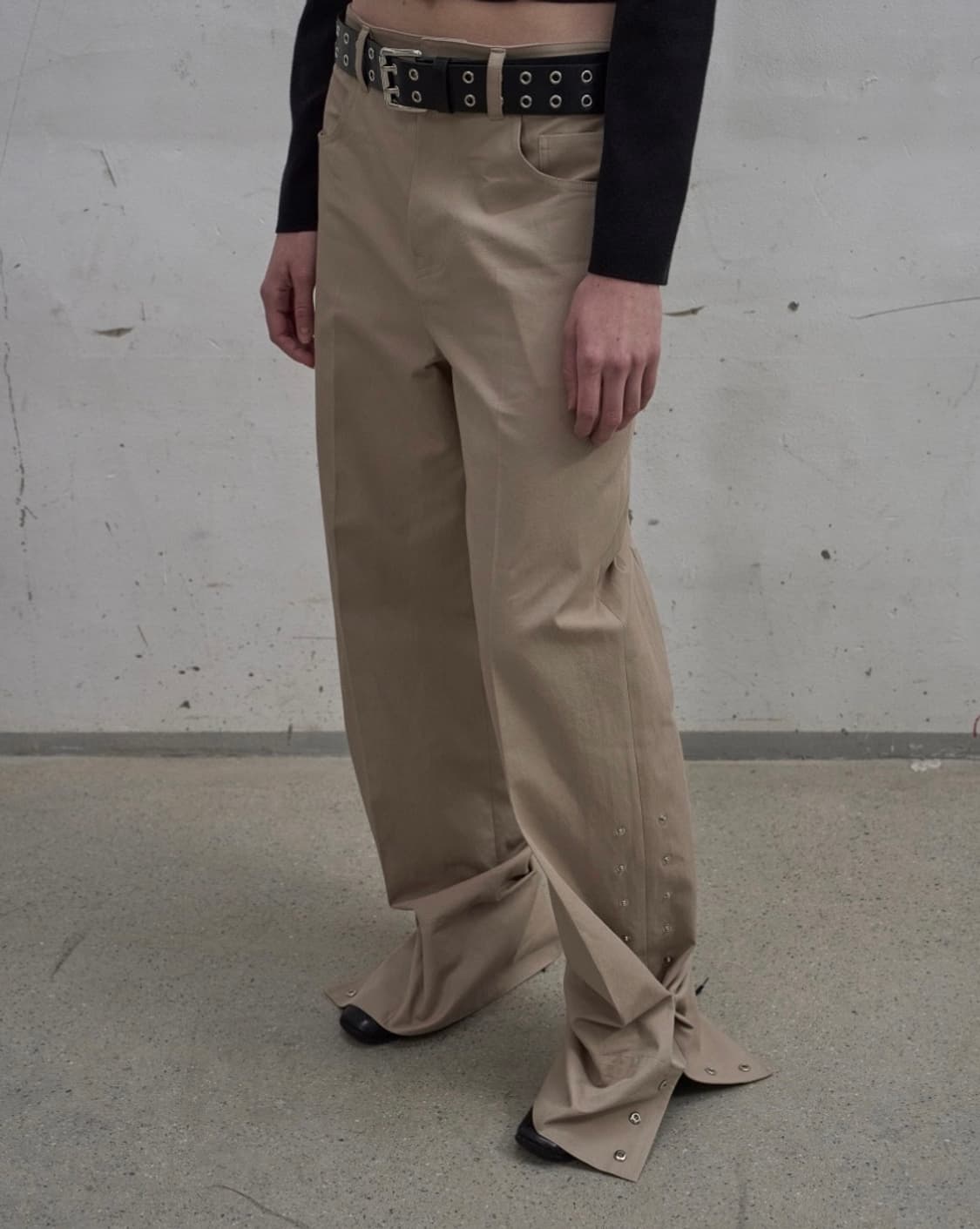 LCDC SIDE SNAP WIDE TROUSERS 상품이미지1