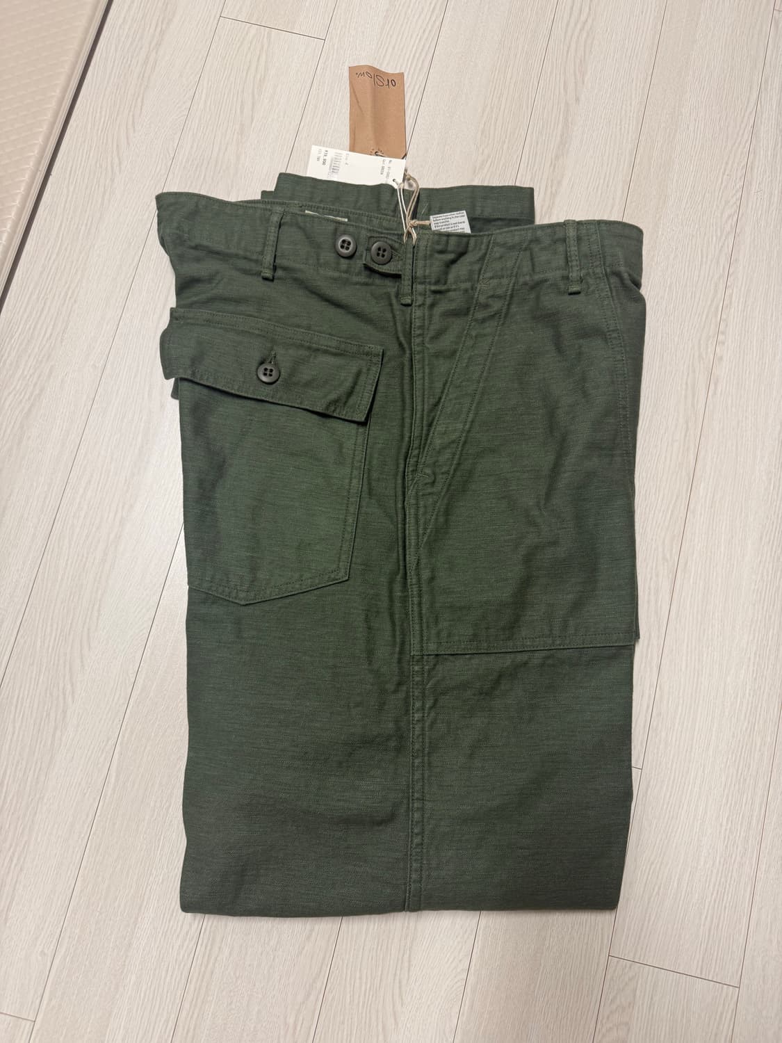 오어슬로우 US 아미 레귤러핏 퍼티그 팬츠 그린 4(XL) 상품이미지2